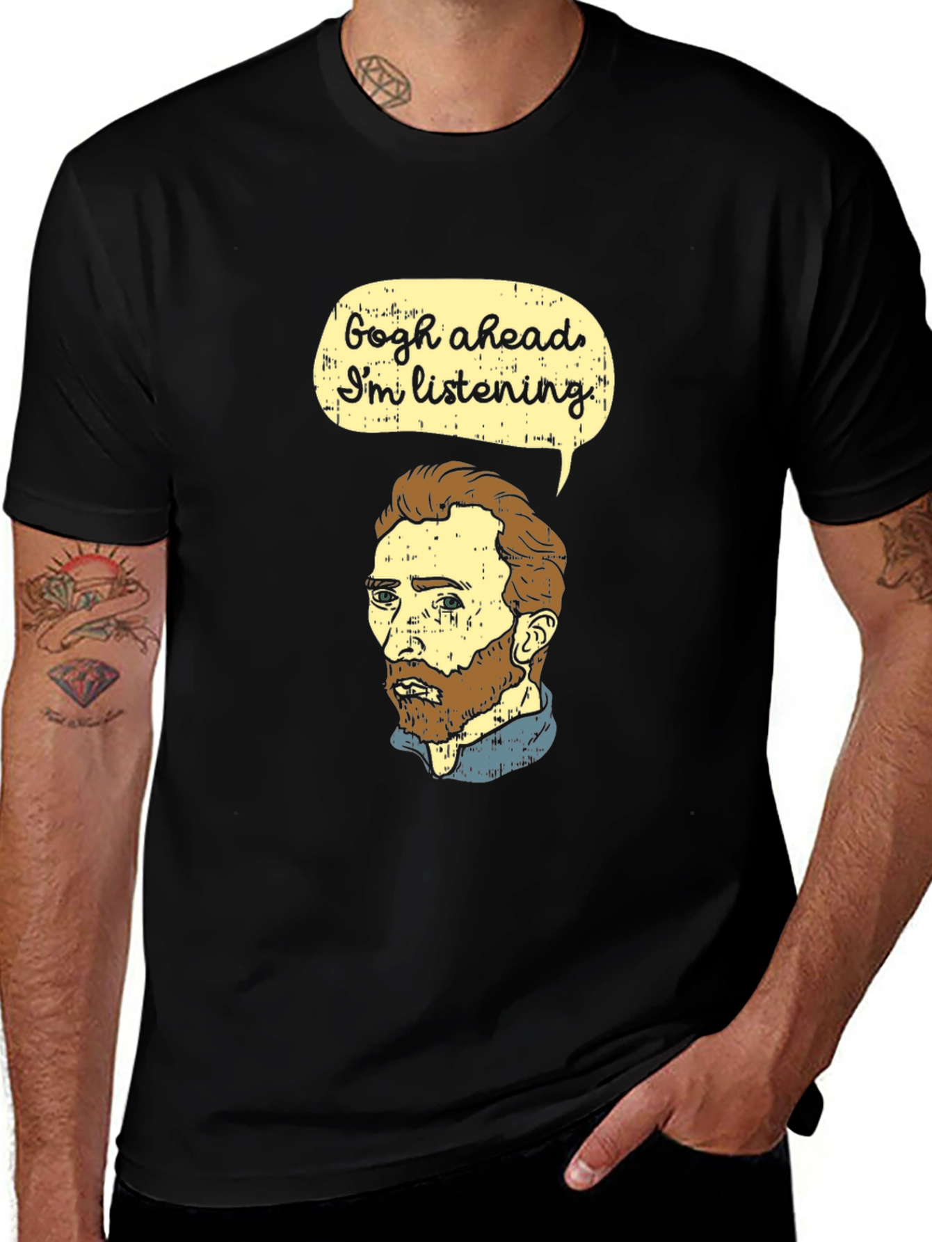 Variant 5 of Gogh Ahead Funny Graphic T-Shirt