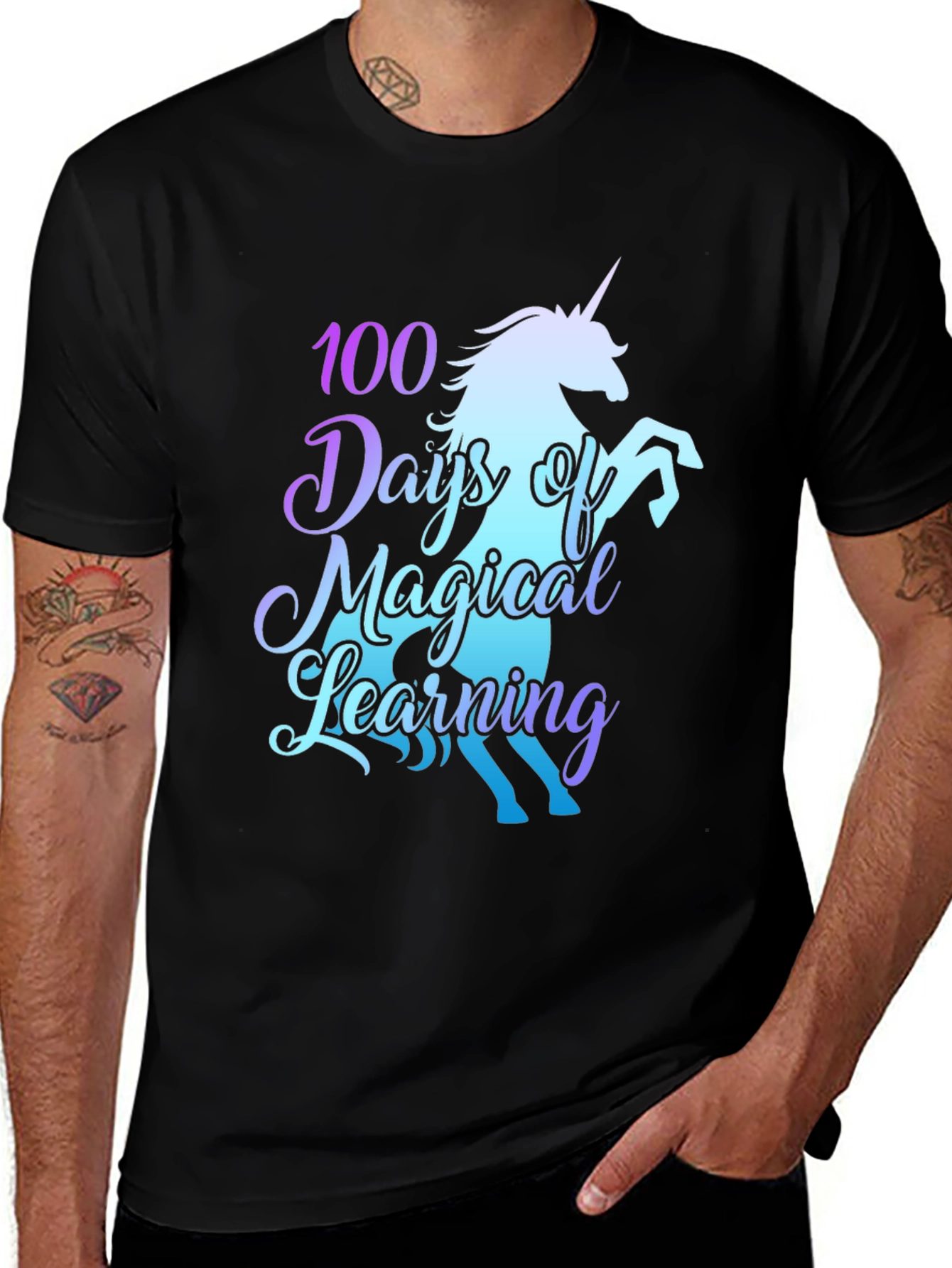 100 Days of Magical Learning Unicorn T-Shirt