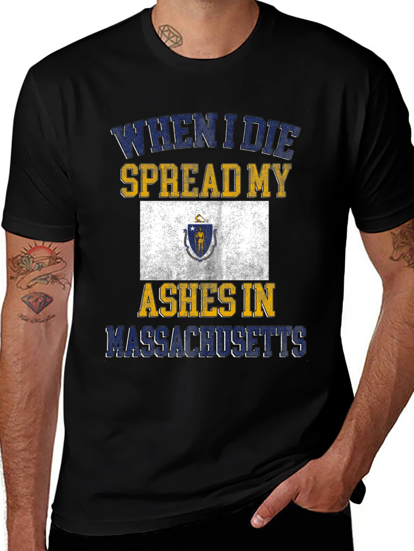 Variant 19 of Massachusetts Ashes T-Shirt