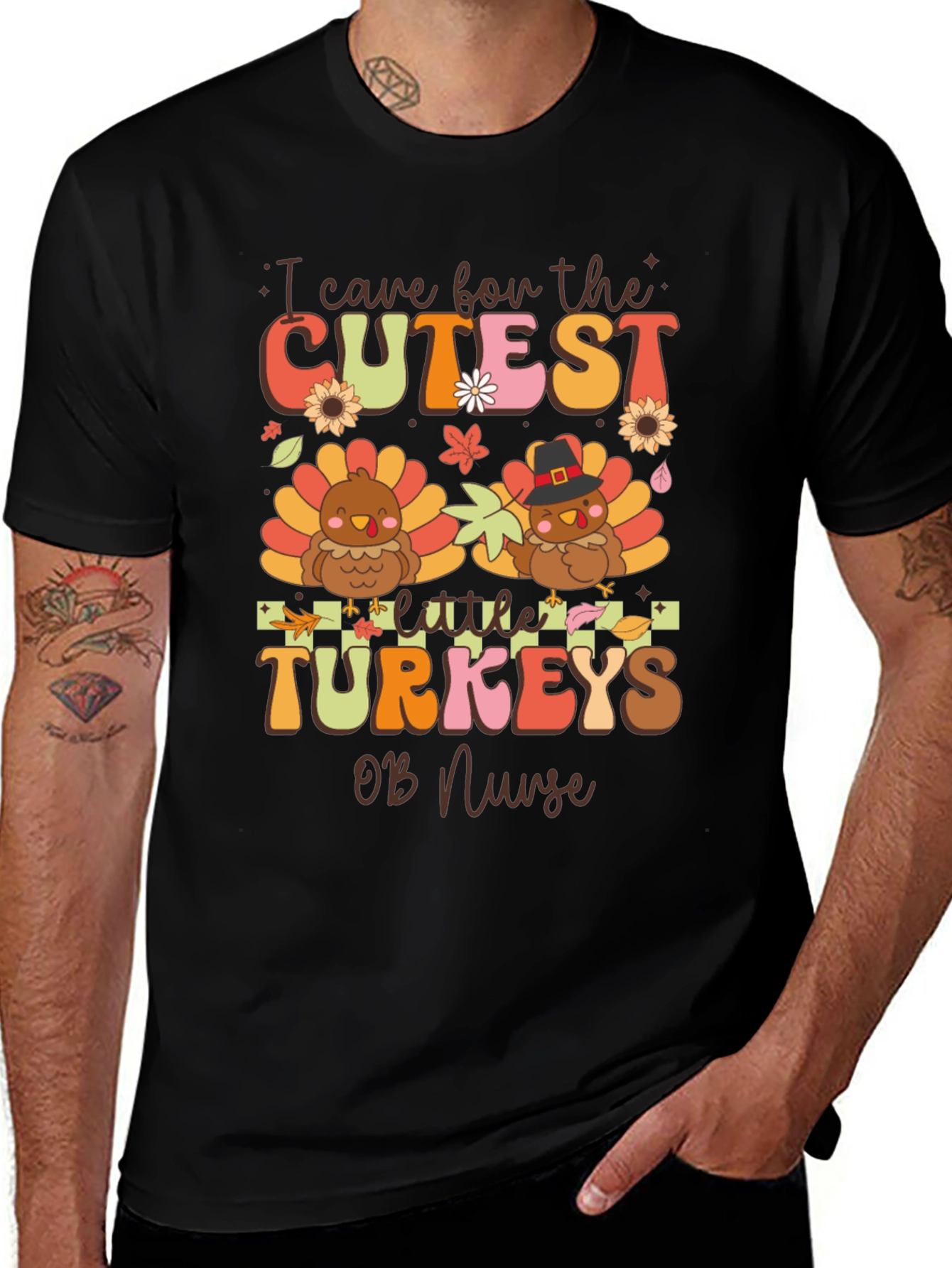 Variant 24 of Cute Turkey OB Nurse T-Shirt