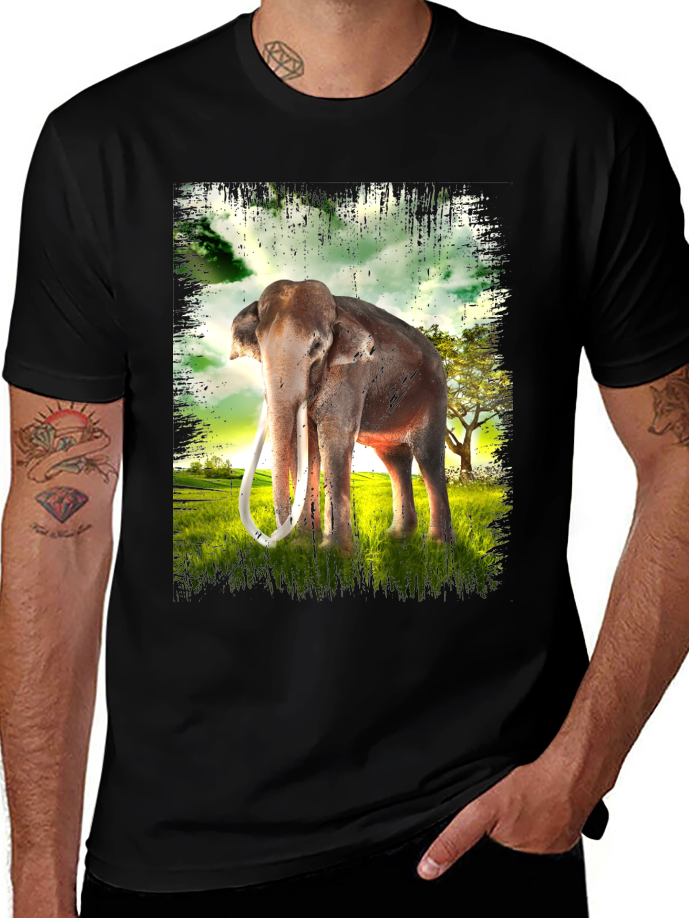 Variant 22 of Elephant Graphic T-Shirt