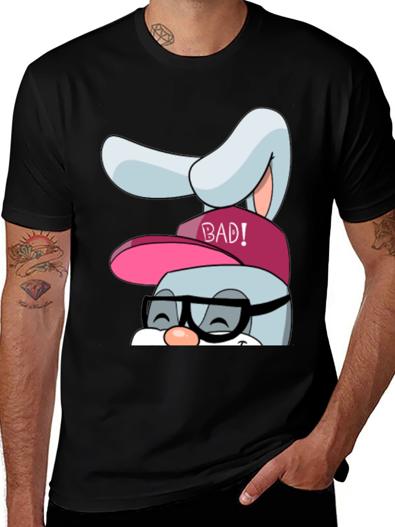 Variant 6 of Cool Bunny Graphic Tee