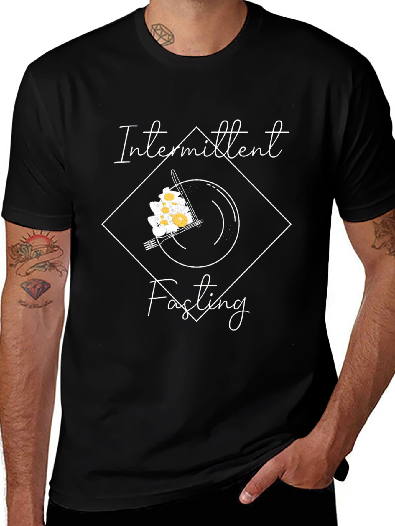 Variant 20 of Intermittent Fasting T-Shirt Black