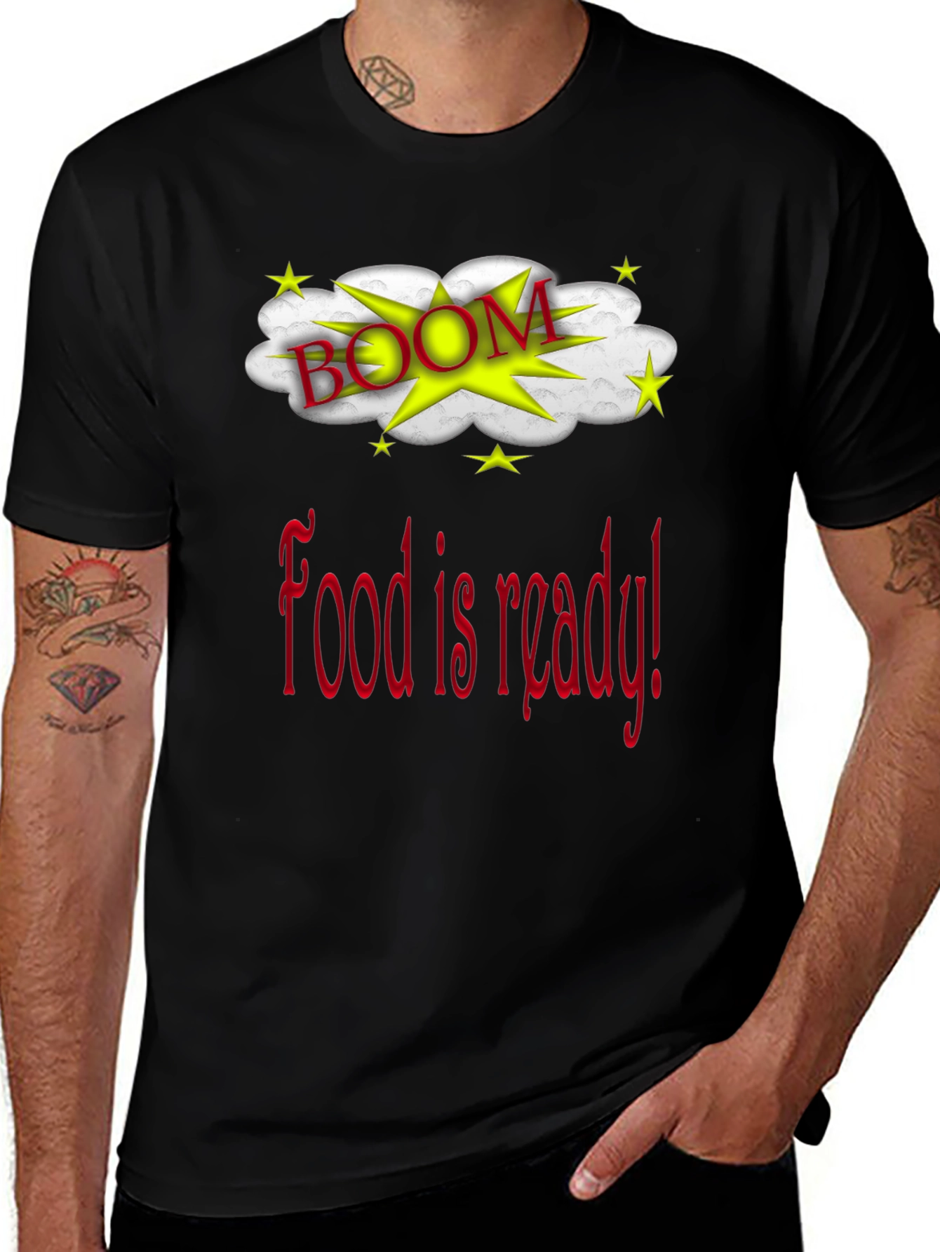 Variant 15 of Food Is Ready Boom Graphic T-Shirt