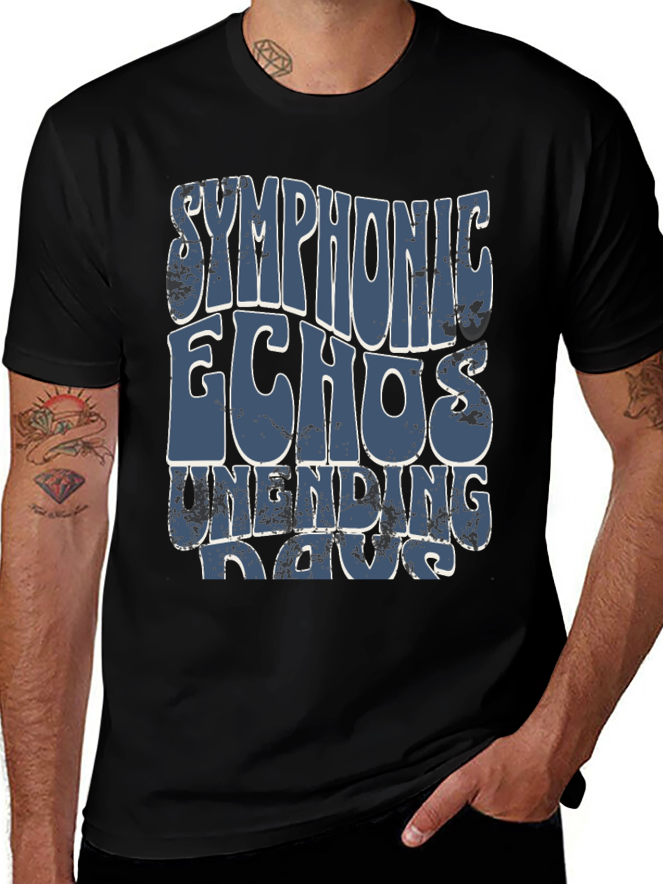 Variant 18 of Symphonic Echoes Unending Days Black T-Shirt
