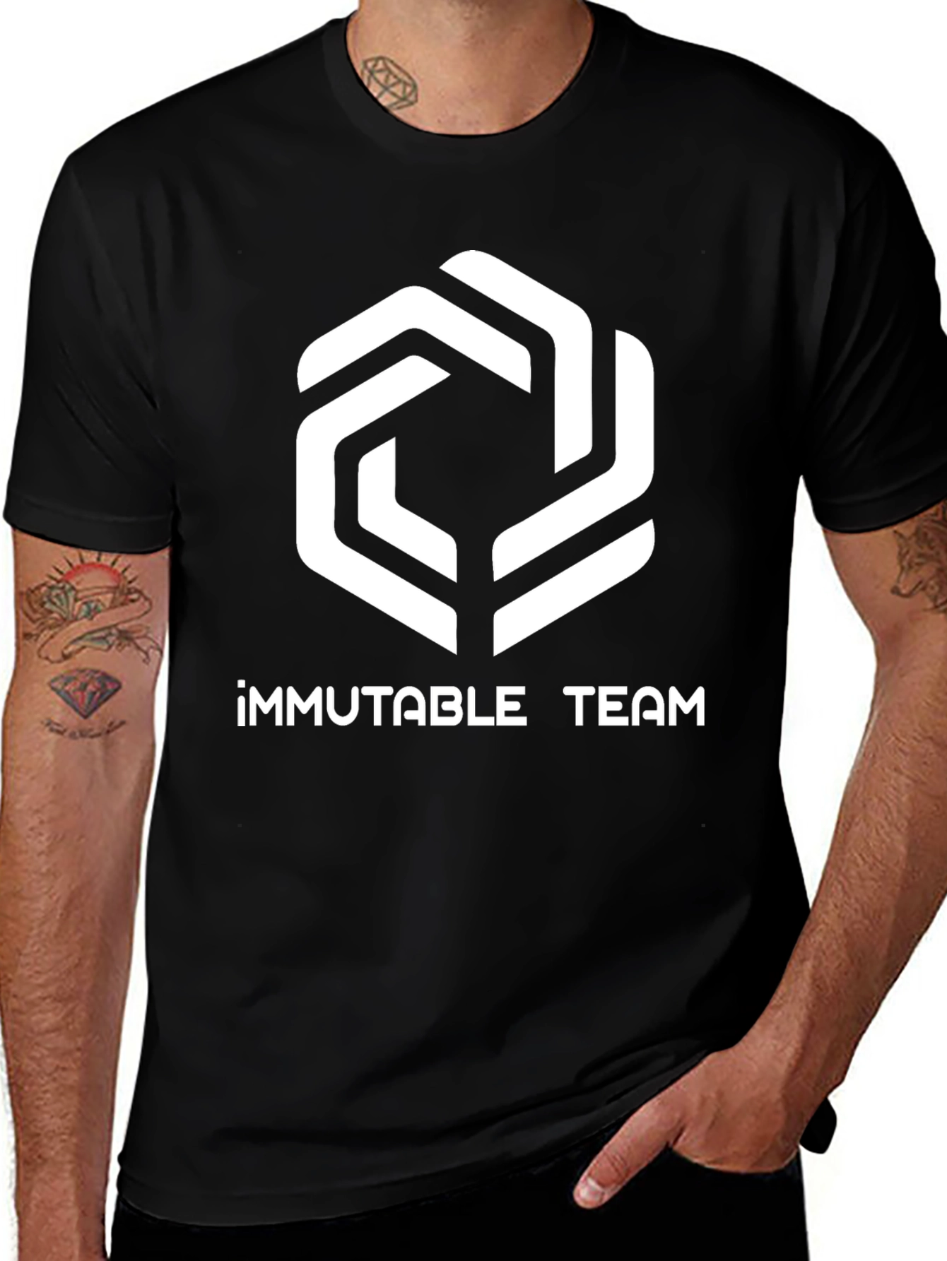 Variant 21 of Immutable Team Black Graphic T-Shirt