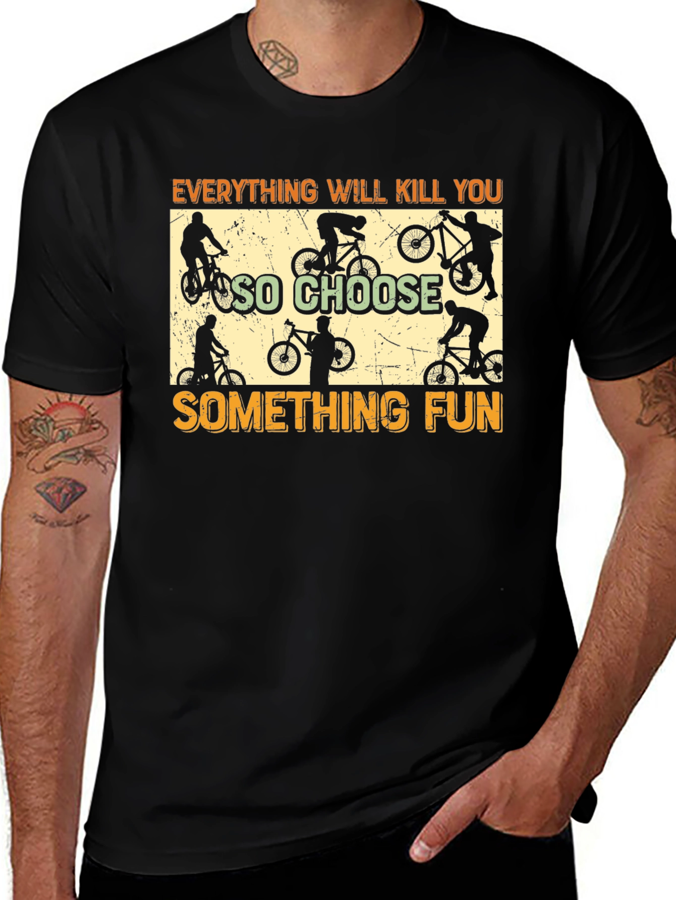 Variant 26 of Funny Biker T-Shirt: Choose Something Fun!