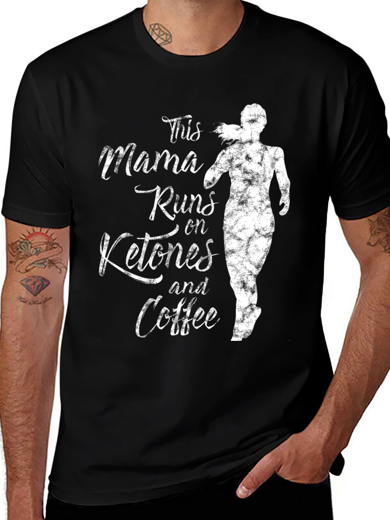Variant 12 of Mama Runs on Ketones & Coffee T-Shirt
