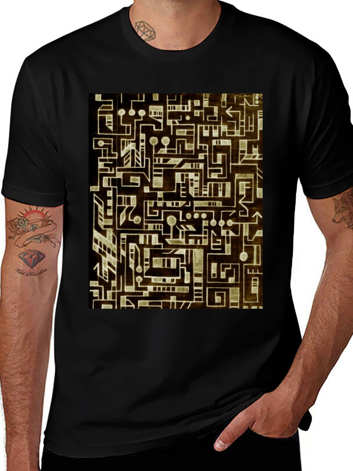 Variant 29 of Abstract Geometric T-Shirt