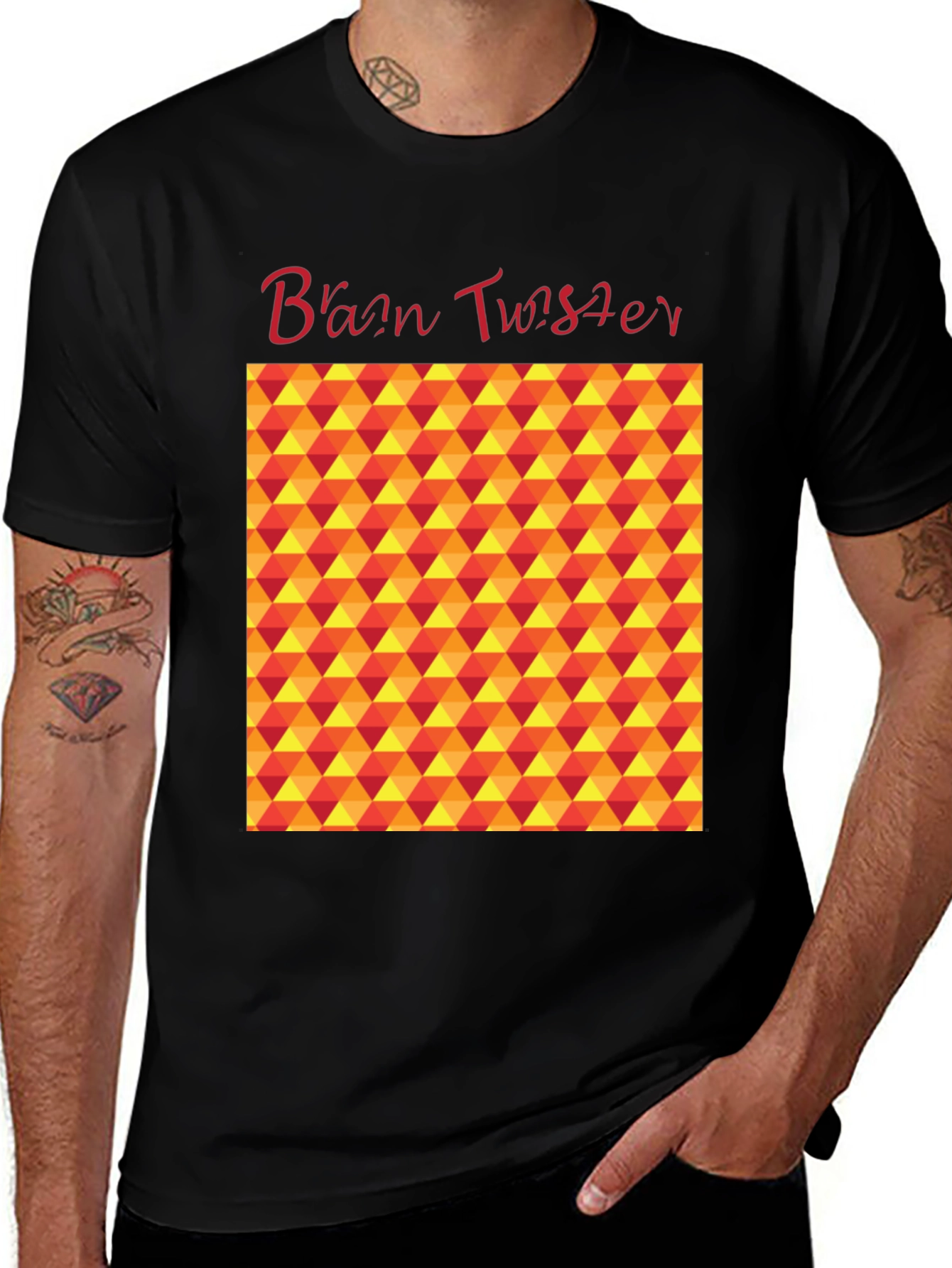 Brain Twister Pattern T-Shirt