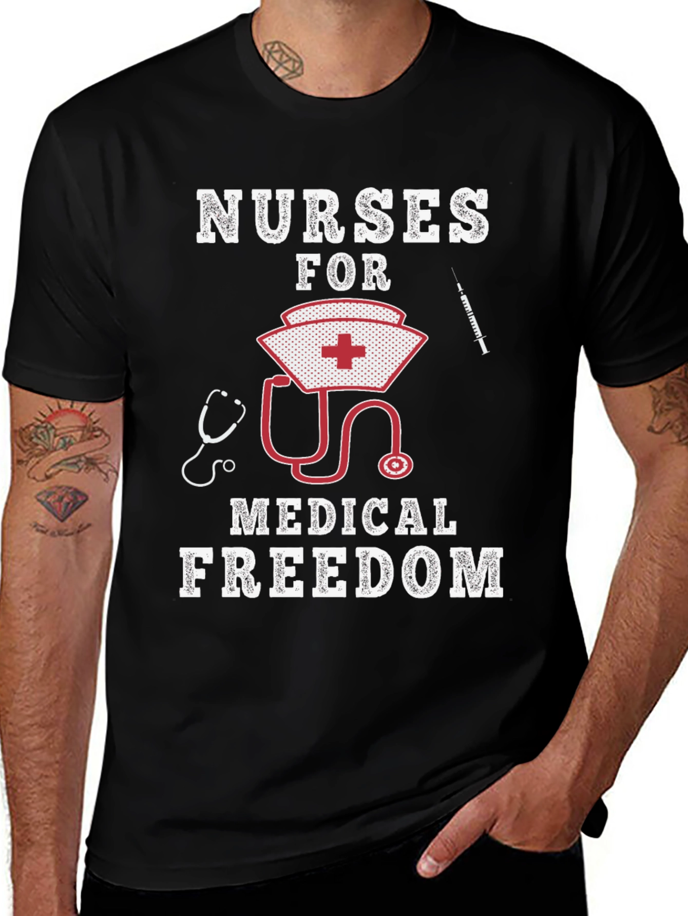 Variant 20 of Nurses for Medical Freedom Graphic T-Shirt