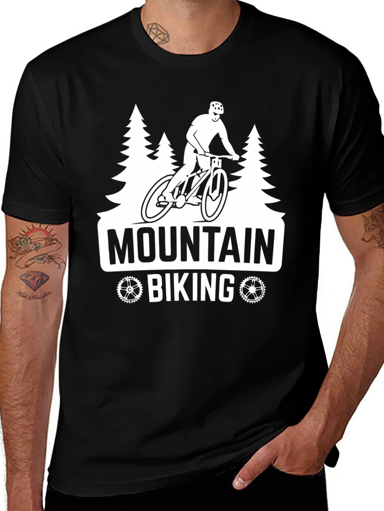 Variant 20 of Mountain Biking Graphic Tee