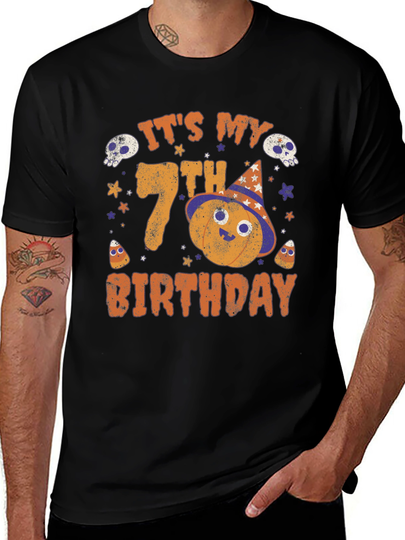 7th Birthday Halloween T-Shirt