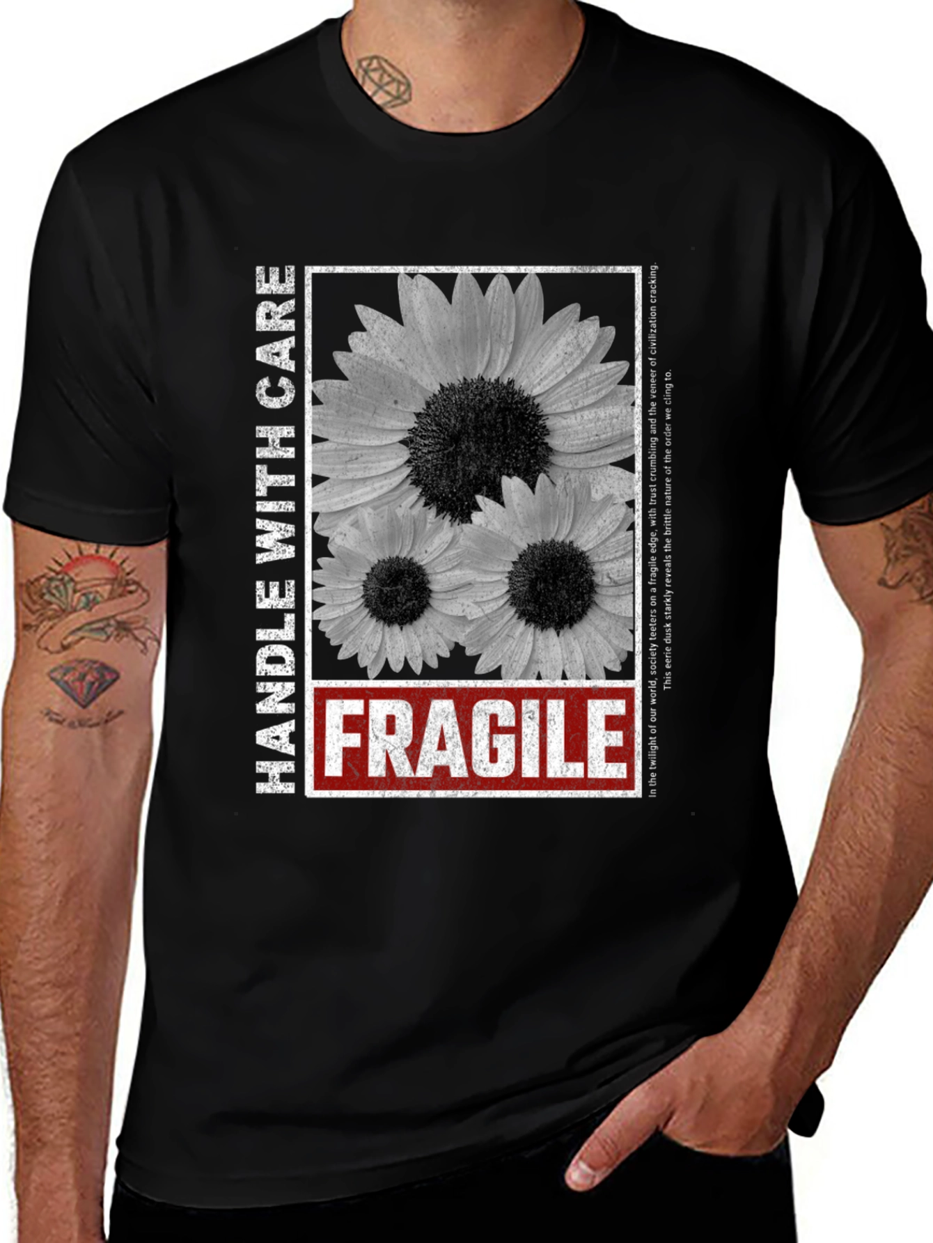 Variant 29 of Fragile Graphic Tee - Handle With Care Unisex T-Shirt