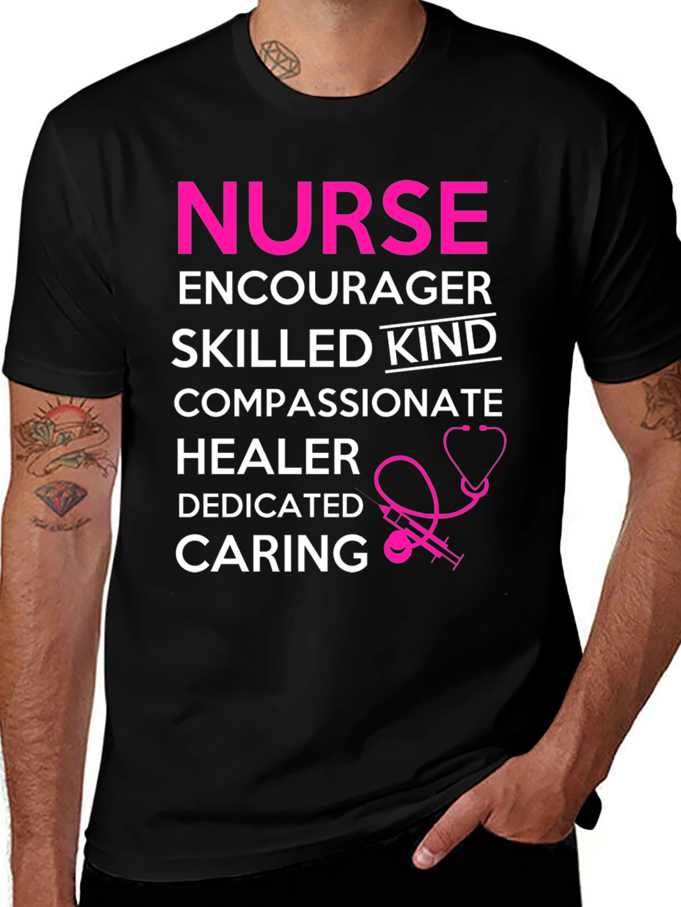 Variant 5 of Nurse Definition T-Shirt - Encourager, Skilled, Caring