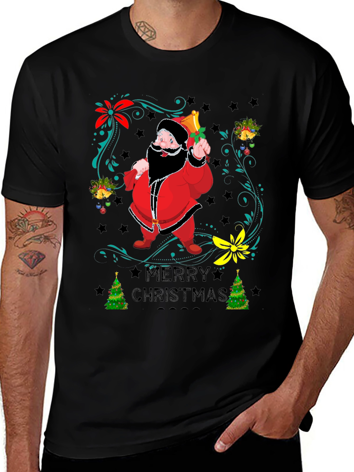 Festive Santa Merry Christmas 2023 T-Shirt