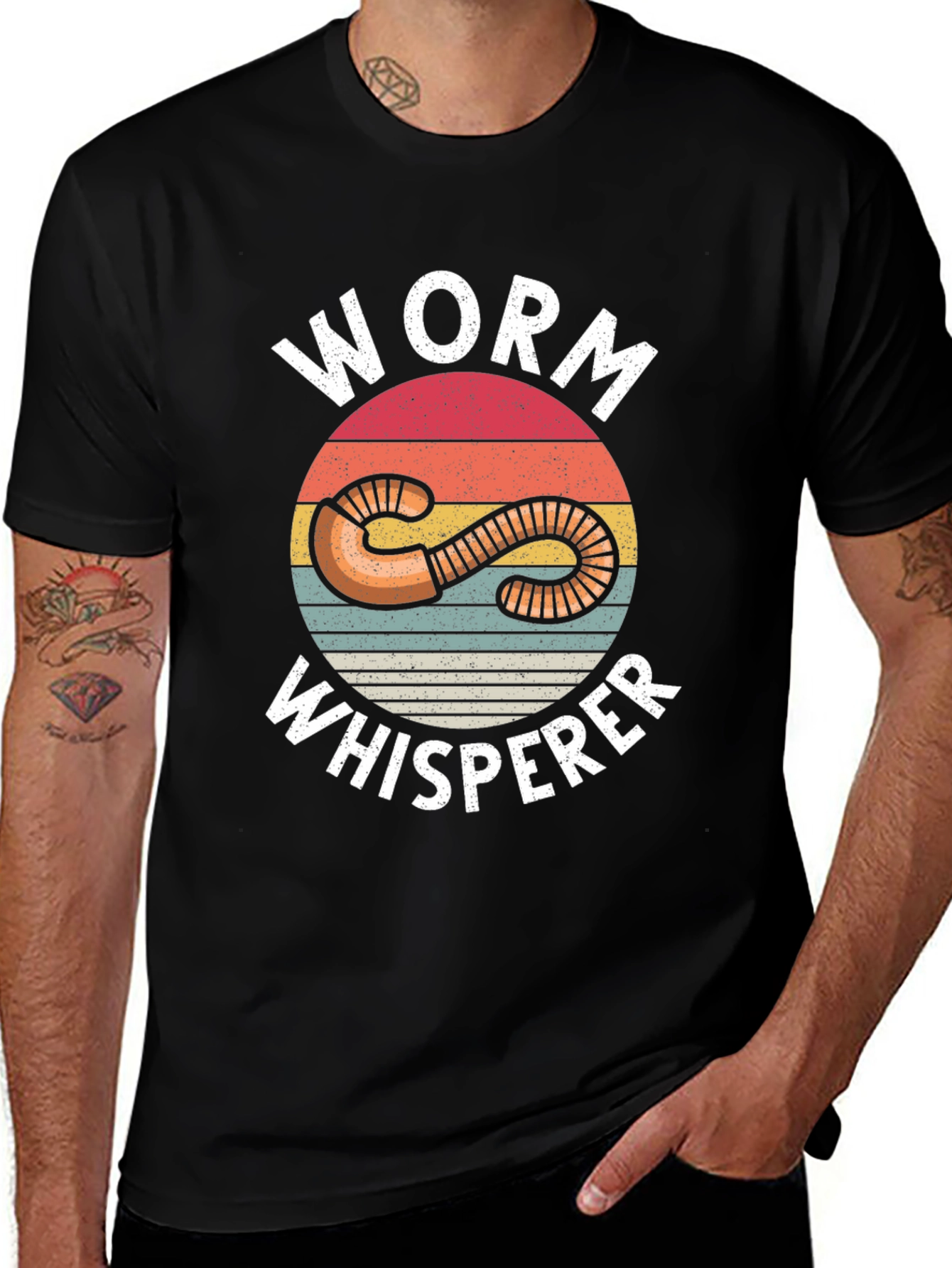 Variant 24 of Worm Whisperer Graphic Tee - Vintage Style