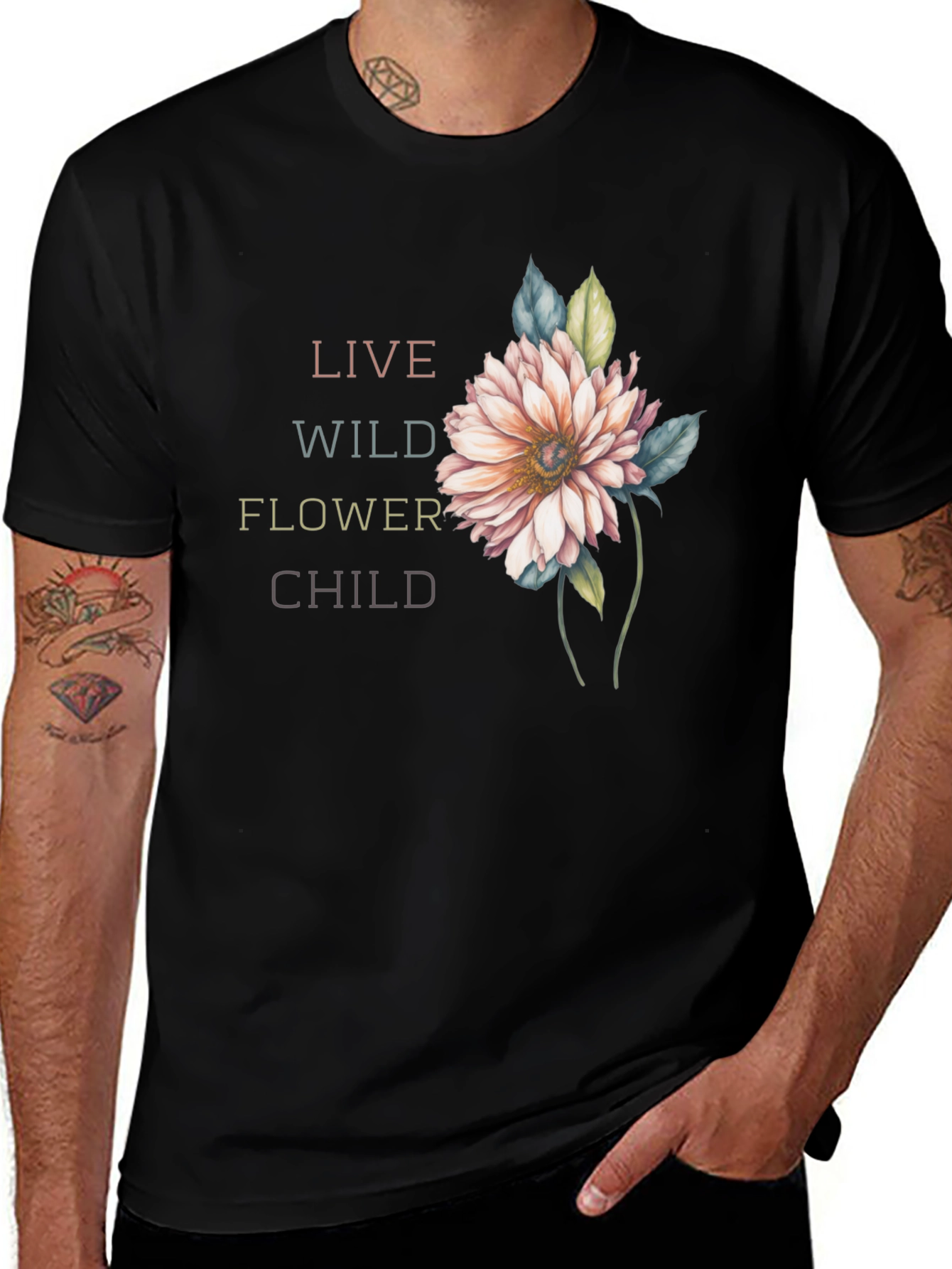 Live Wild Flower Child Graphic Tee
