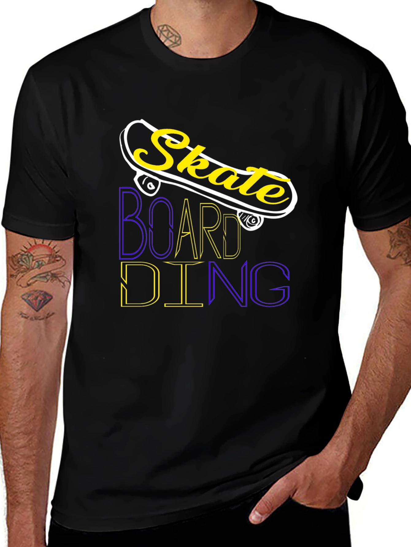 Variant 20 of Skateboarding Graphic Tee - Cool Skater Style