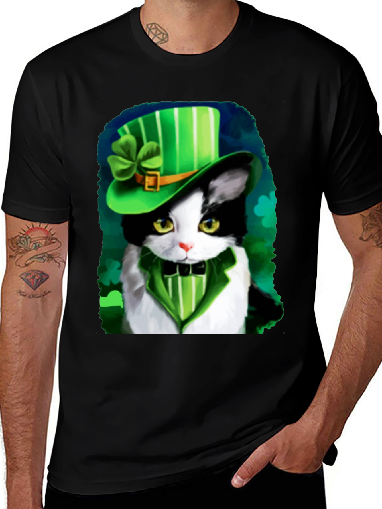 Variant 8 of St Patrick's Day Cat T-Shirt