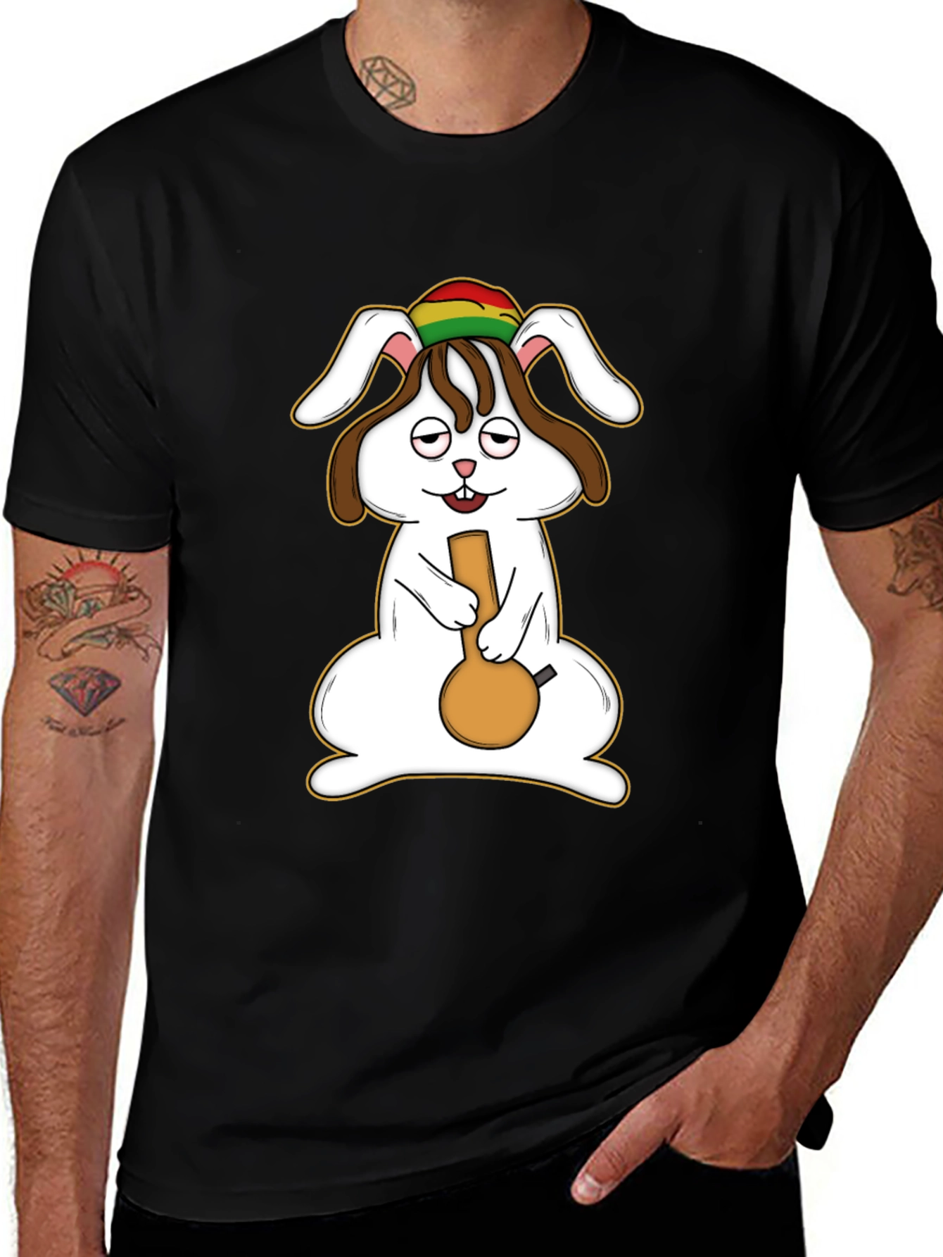 Variant 9 of Rasta Bunny T-Shirt