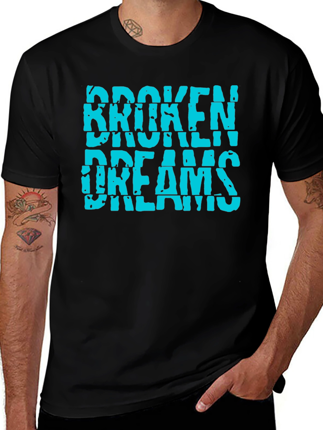 Variant 12 of Broken Dreams Graphic T-Shirt - Black