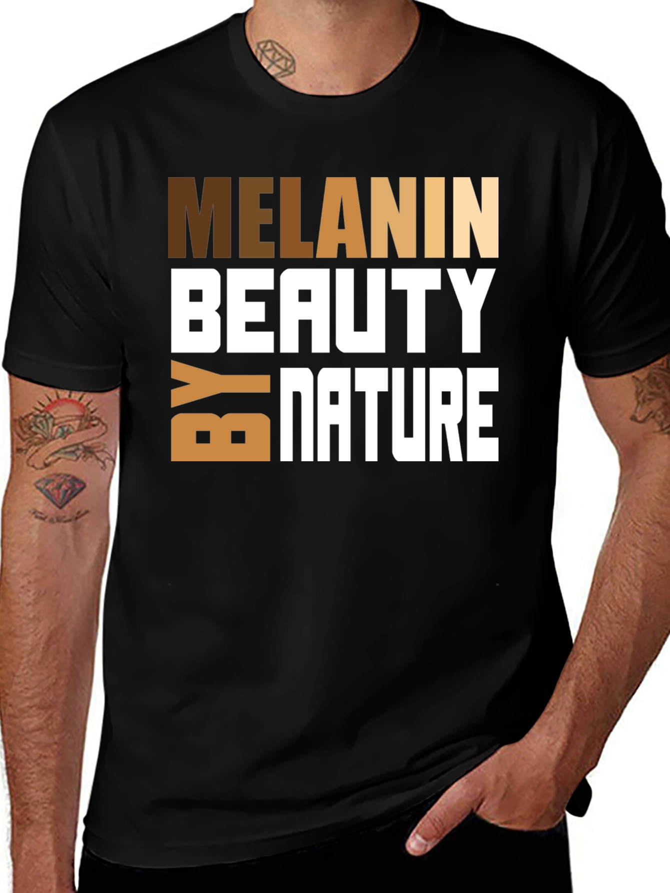 Variant 29 of Melanin Beauty by Nature Graphic Tee