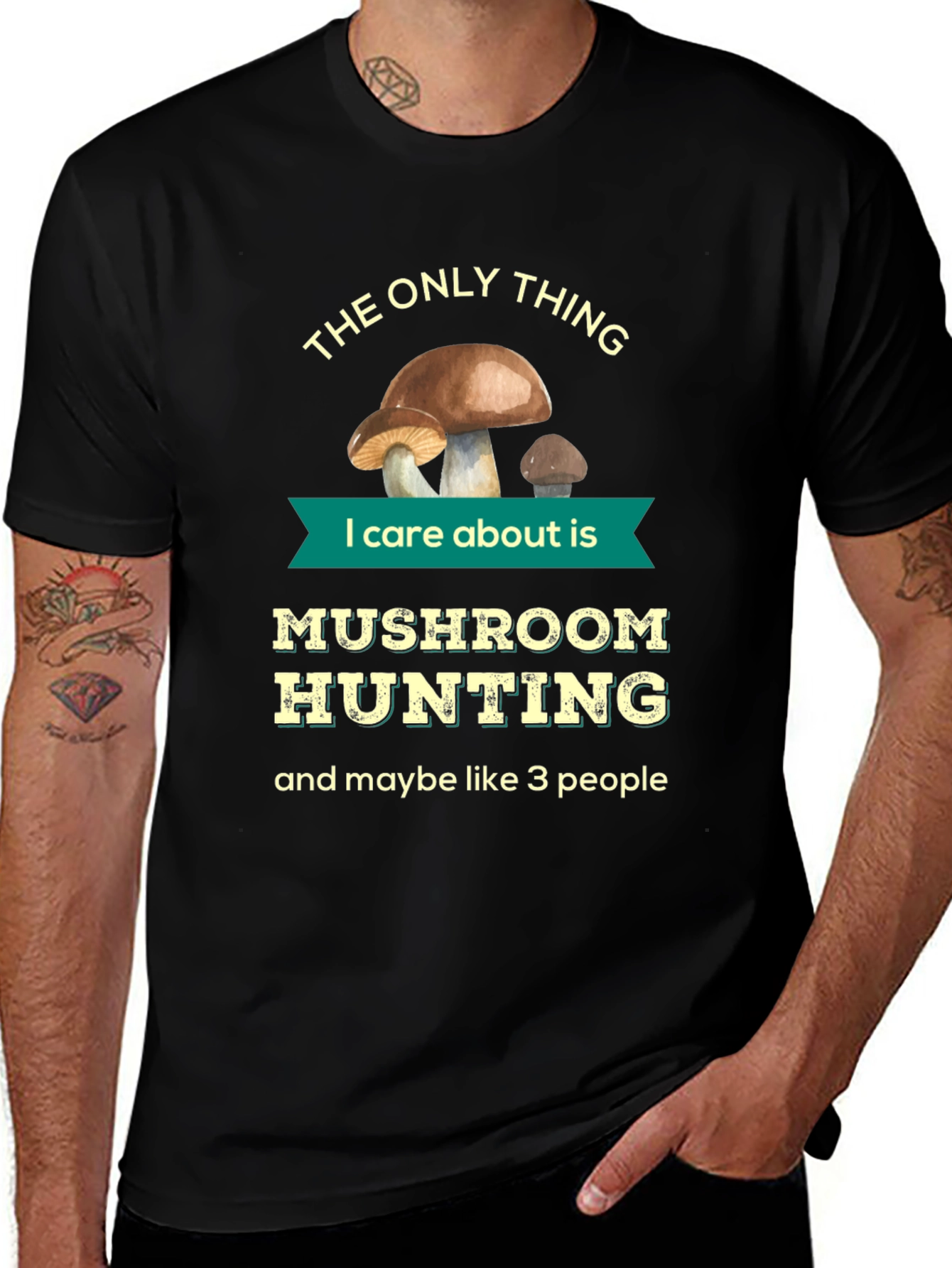 Variant 7 of Mushroom Hunting T-Shirt Funny Gift Tee