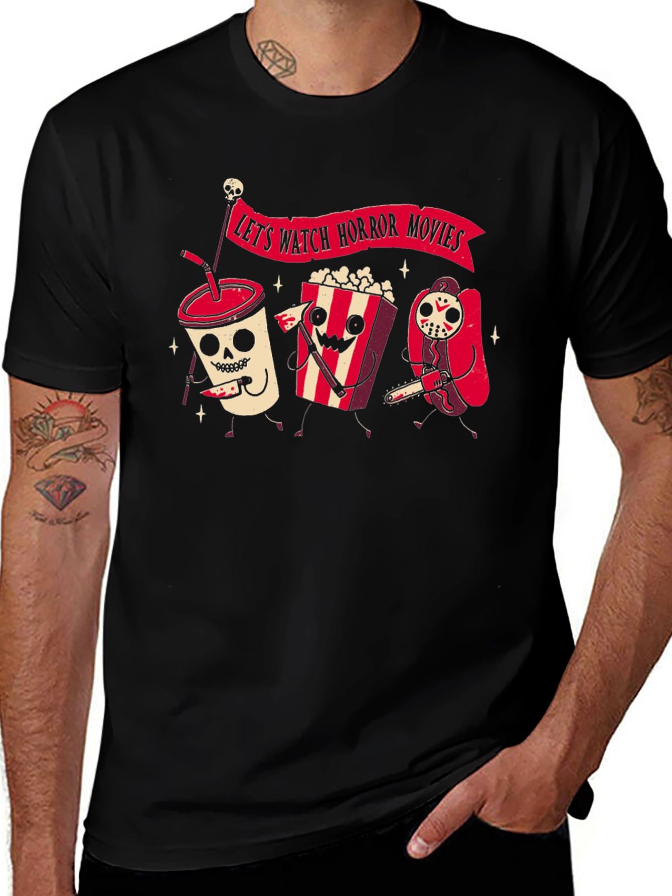Variant 29 of Let's Watch Horror Movies T-Shirt