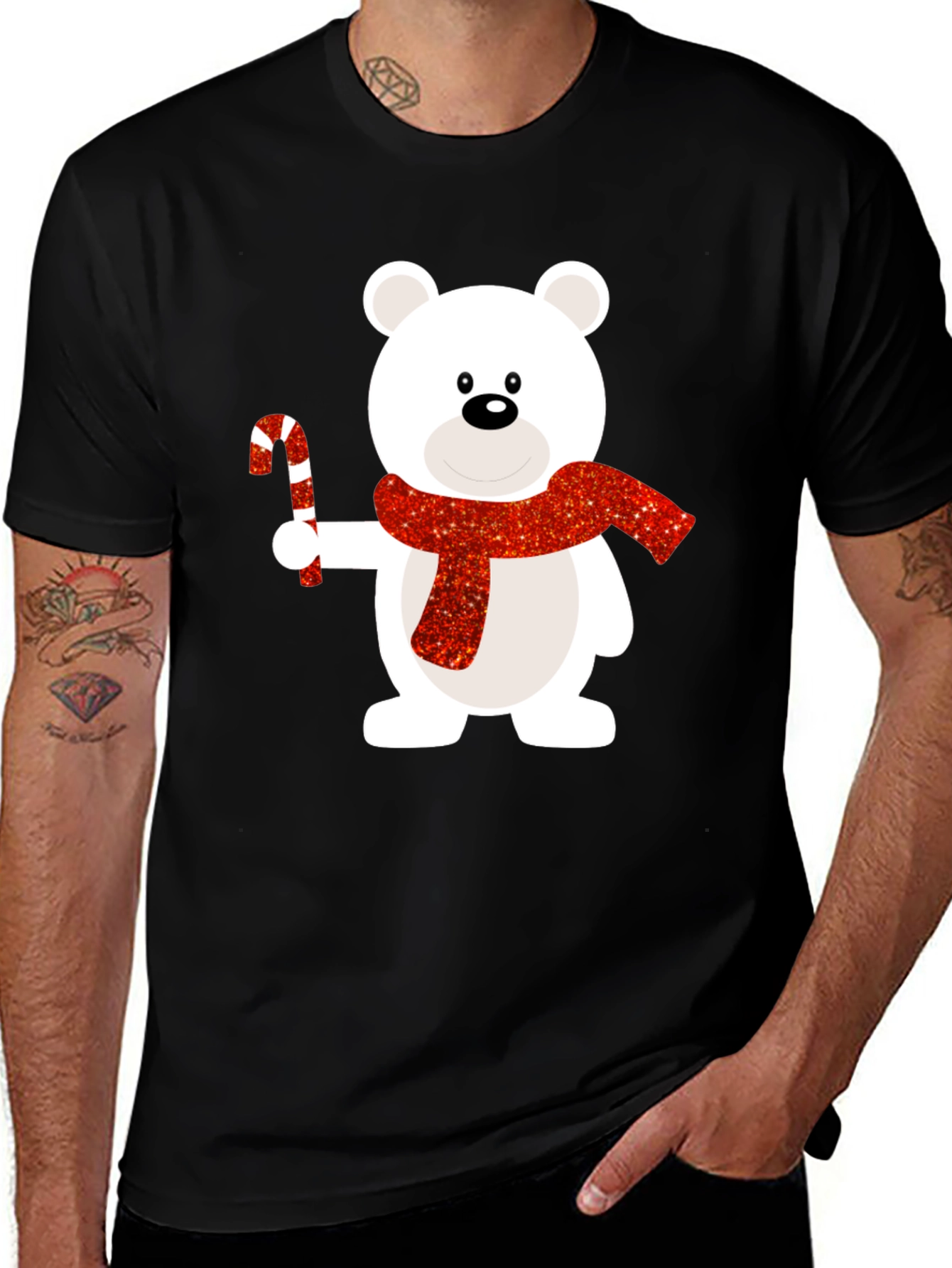 Festive Polar Bear Christmas T-Shirt