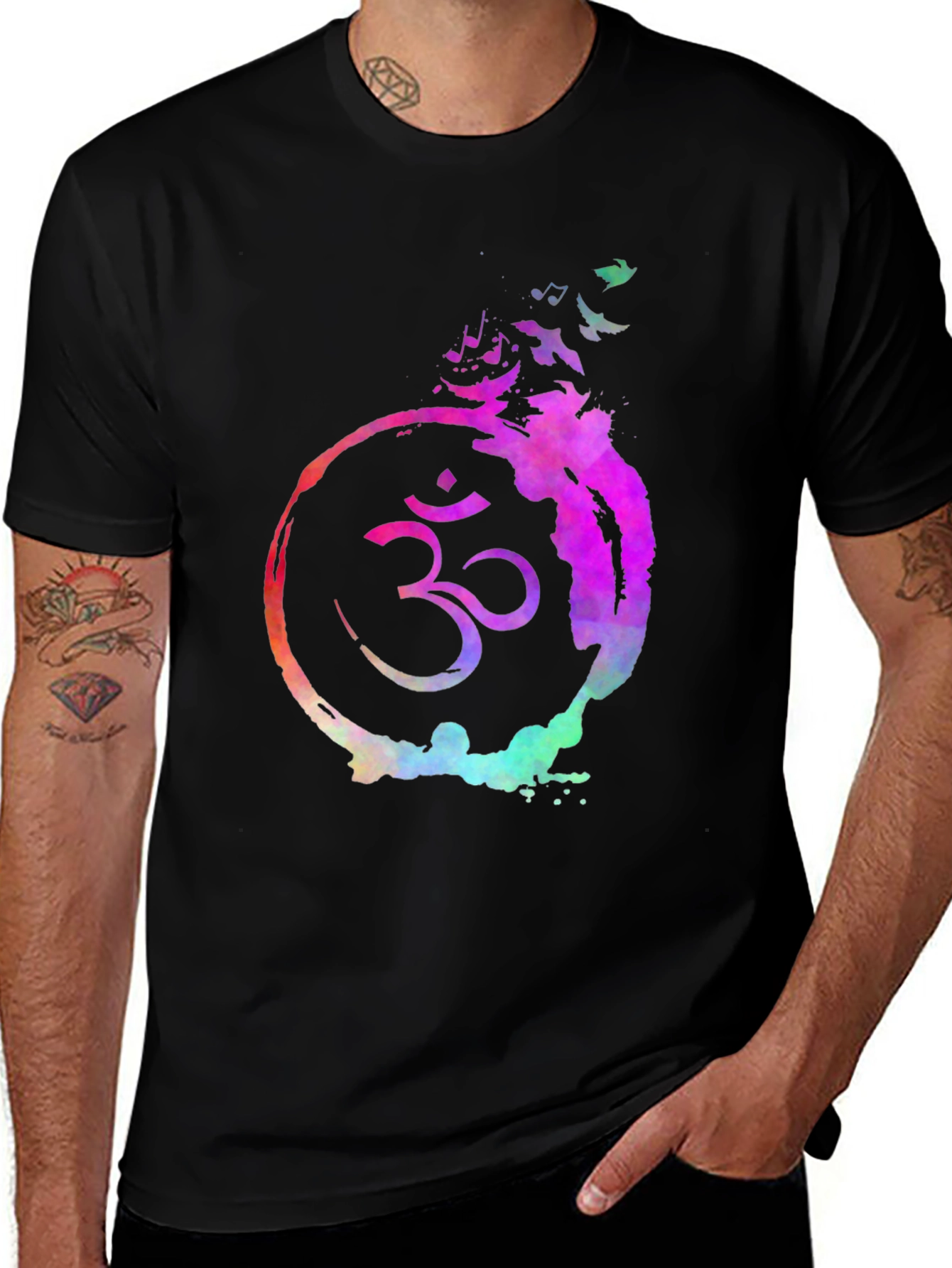 Om Symbol Watercolor Graphic T-Shirt