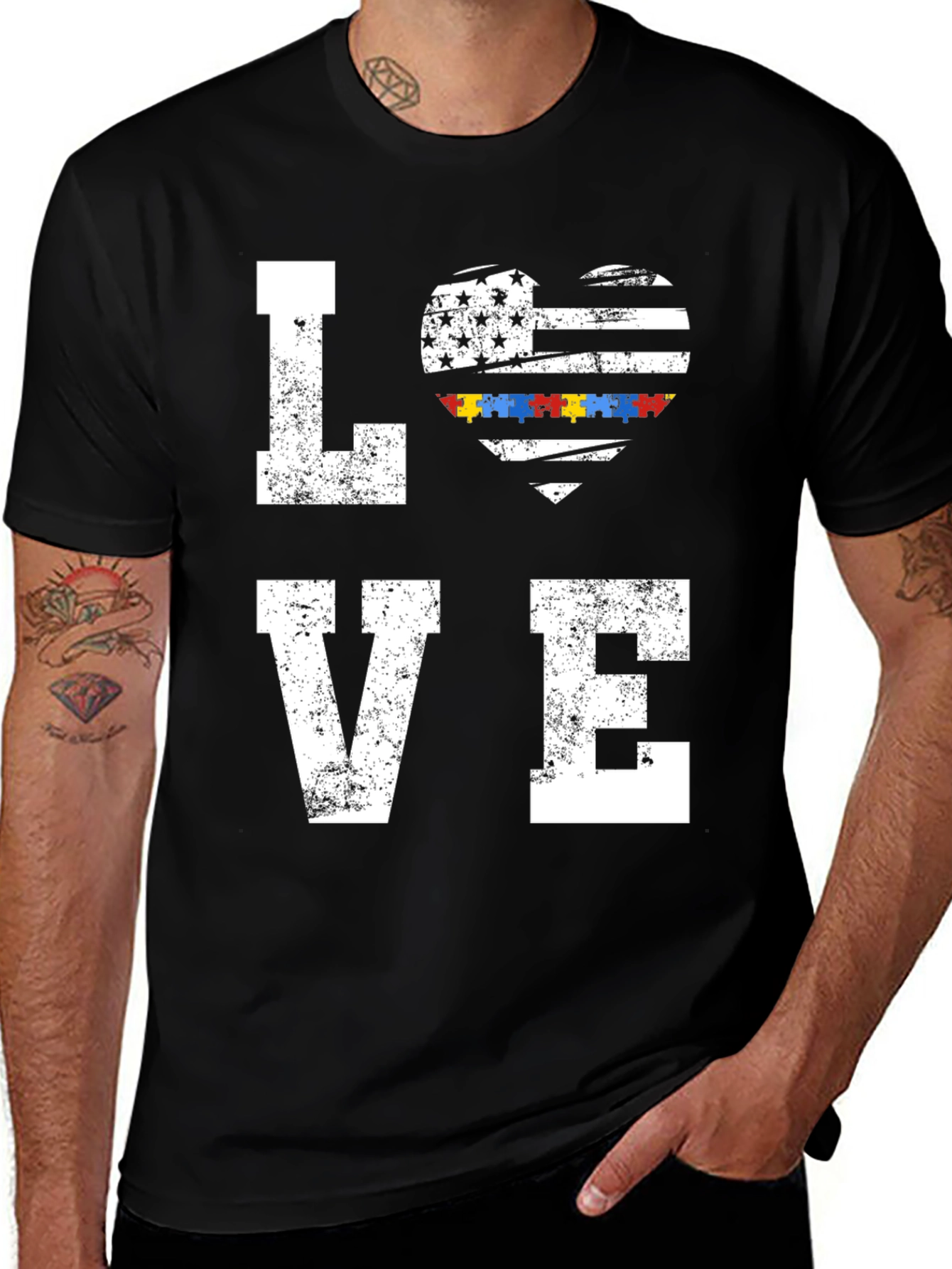 Variant 20 of Love Autism Awareness T-Shirt 