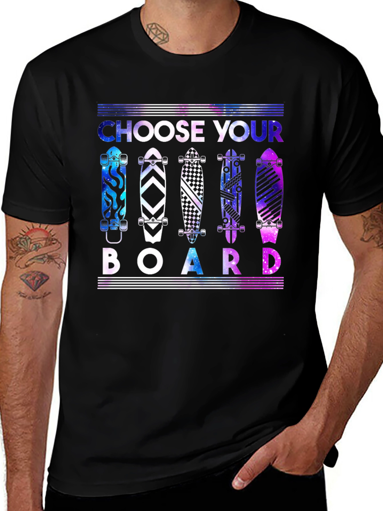 Variant 20 of Choose Your Board T-Shirt - Skateboard Design