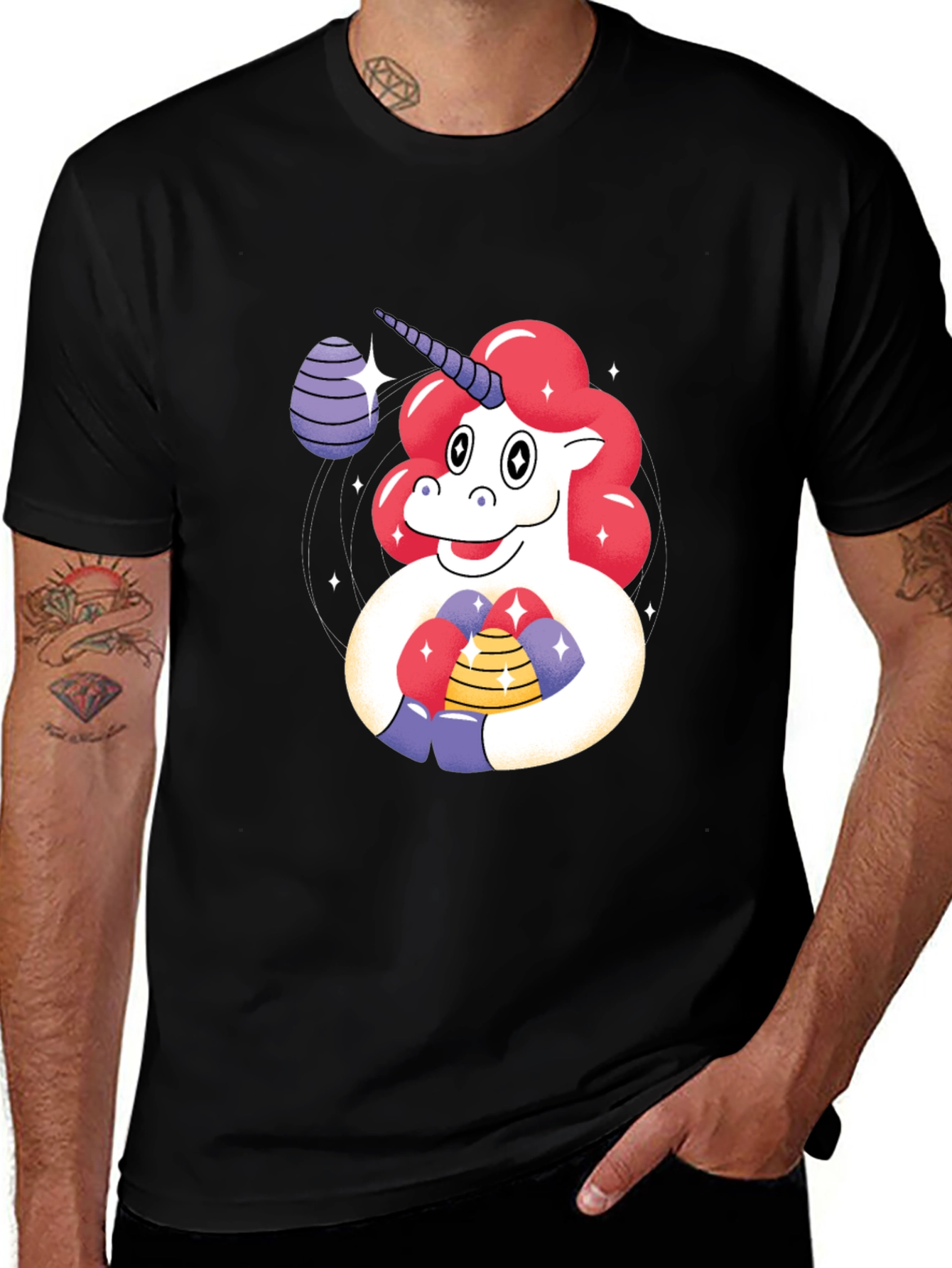 Variant 7 of Unicorn Easter Egg Graphic Tee