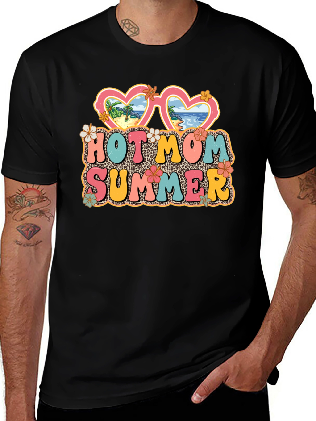 Variant 8 of Hot Mom Summer Graphic T-Shirt, Unisex