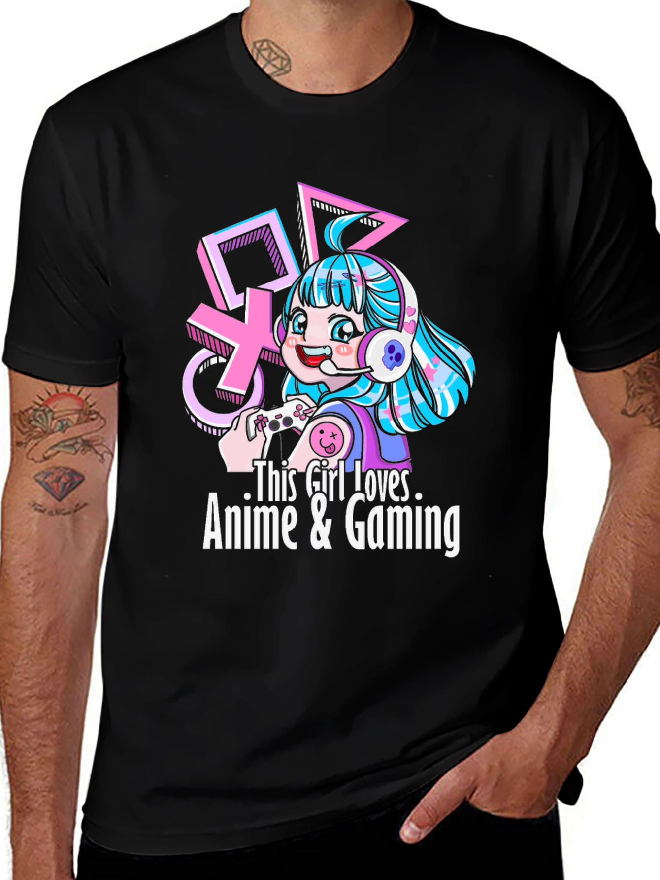 Anime & Gaming Girl T-Shirt