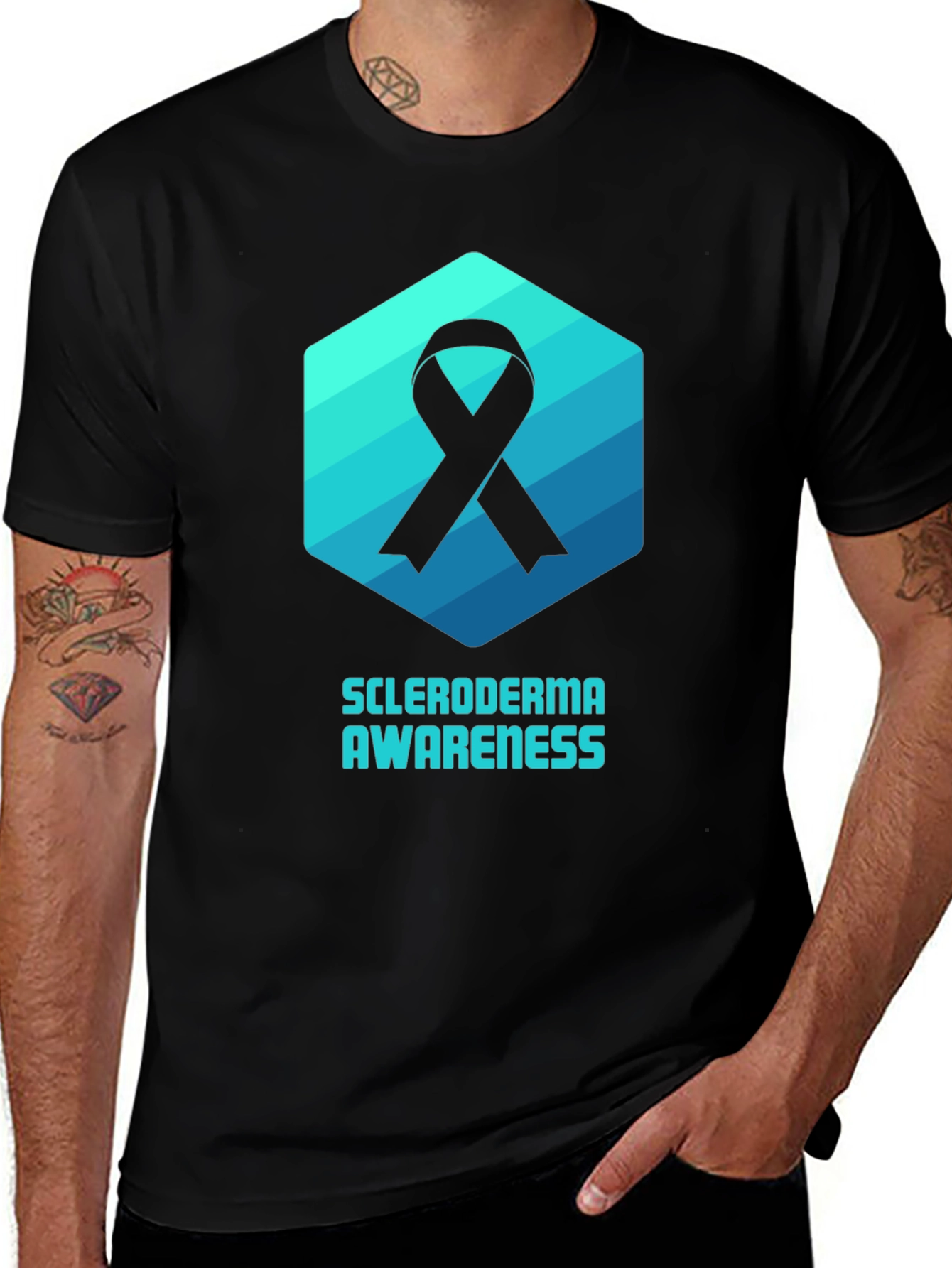 Scleroderma Awareness Ribbon T-Shirt - Support & Hope