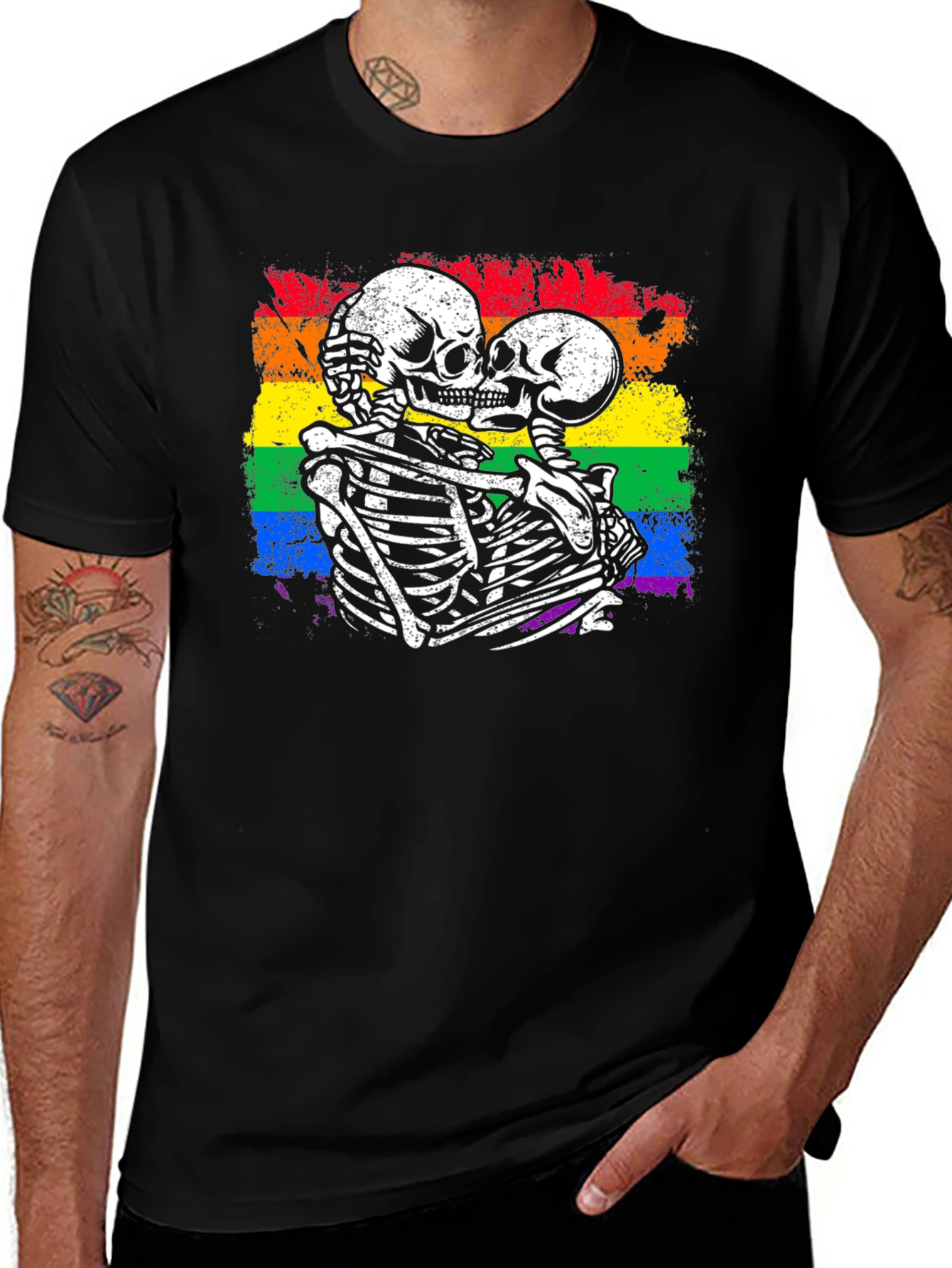 Variant 7 of Skeleton Lovers Pride T-Shirt