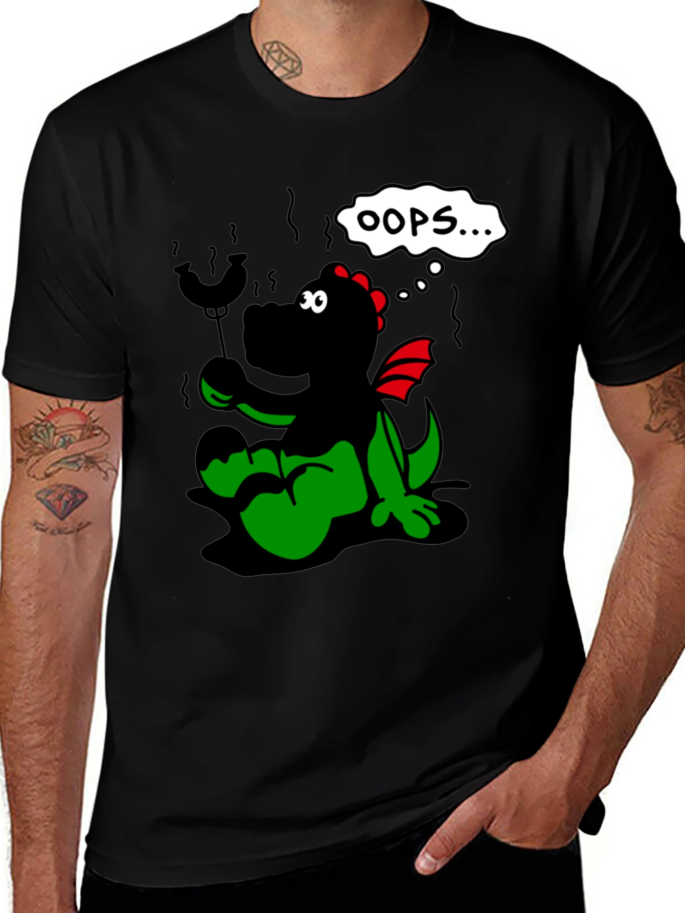 Variant 10 of Oops Dragon Funny T-Shirt
