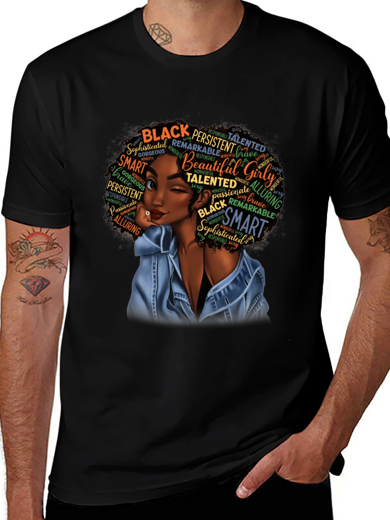 Variant 27 of Black Woman Empowerment T-Shirt Afro Melanin
