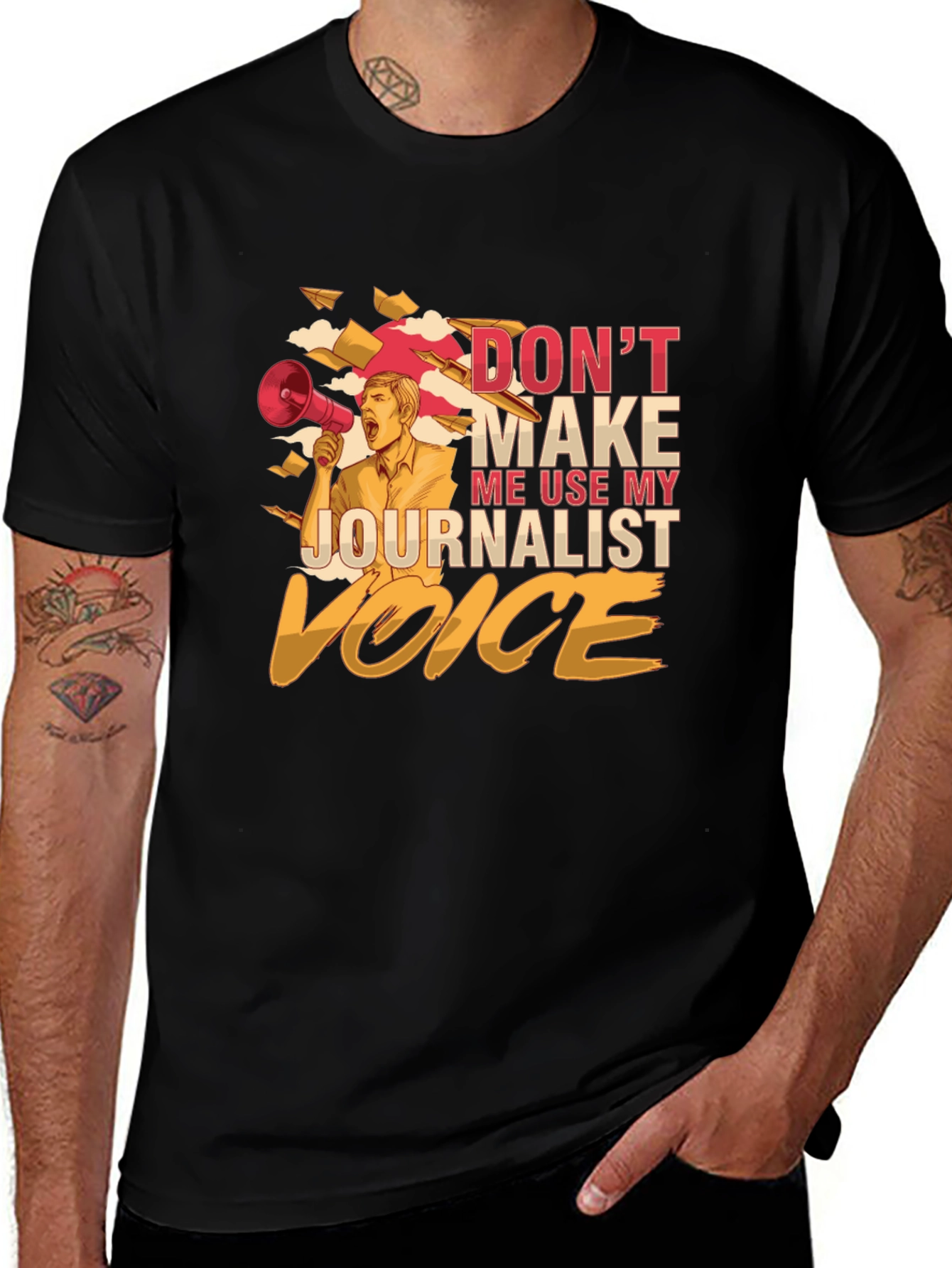 Variant 25 of Journalist Voice T-Shirt - Express Yourself!