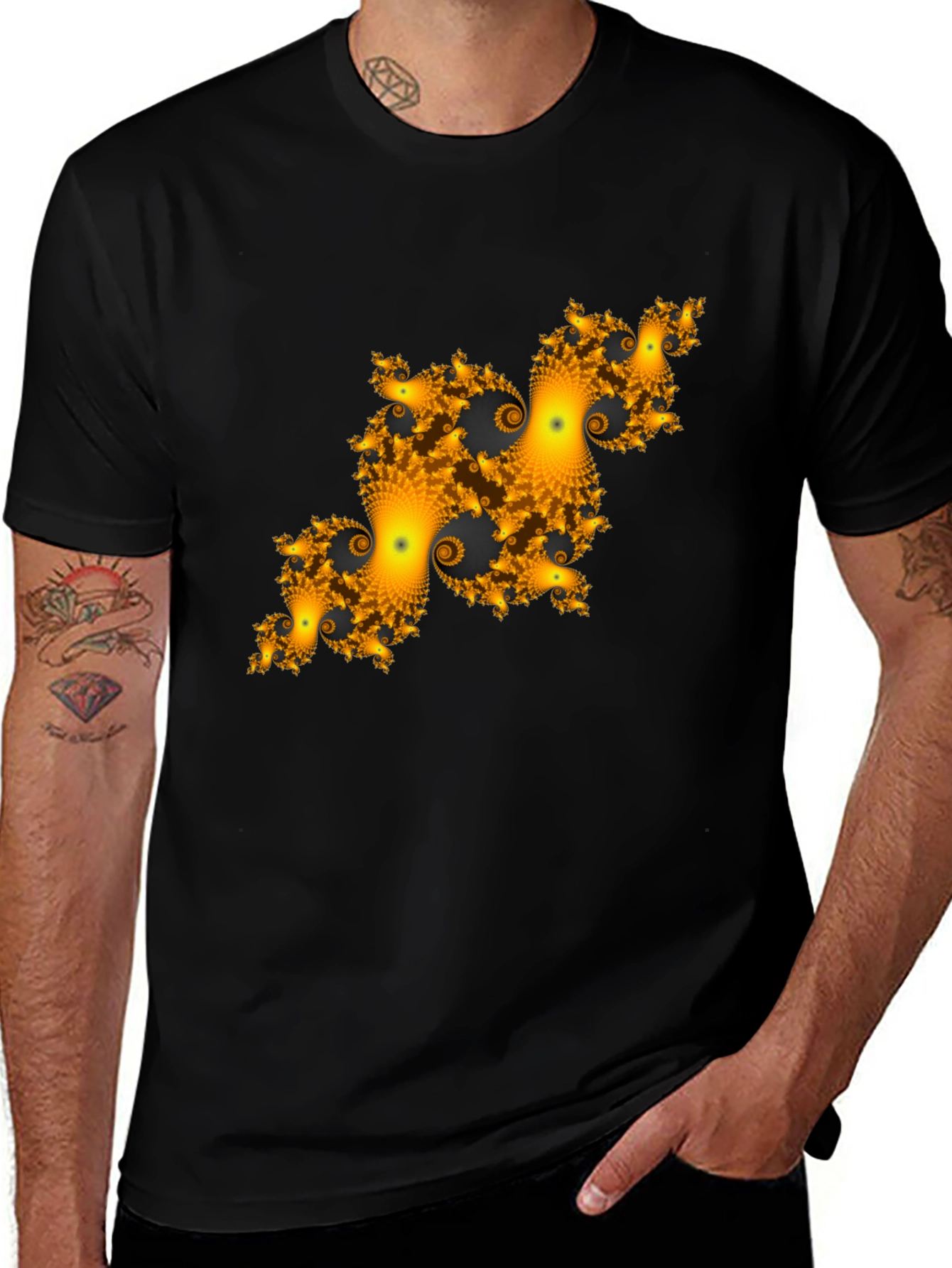 Variant 8 of Fractal T-Shirt - Unique Graphic Tee for Men
