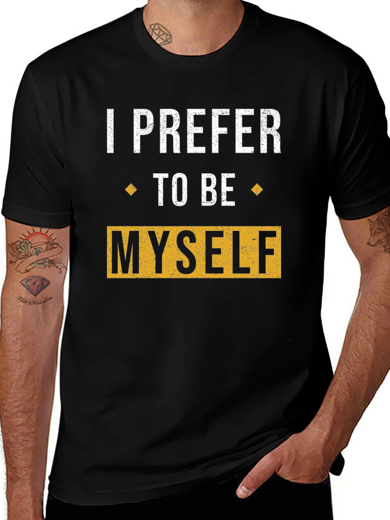 Variant 22 of I Prefer To Be Myself Graphic T-Shirt