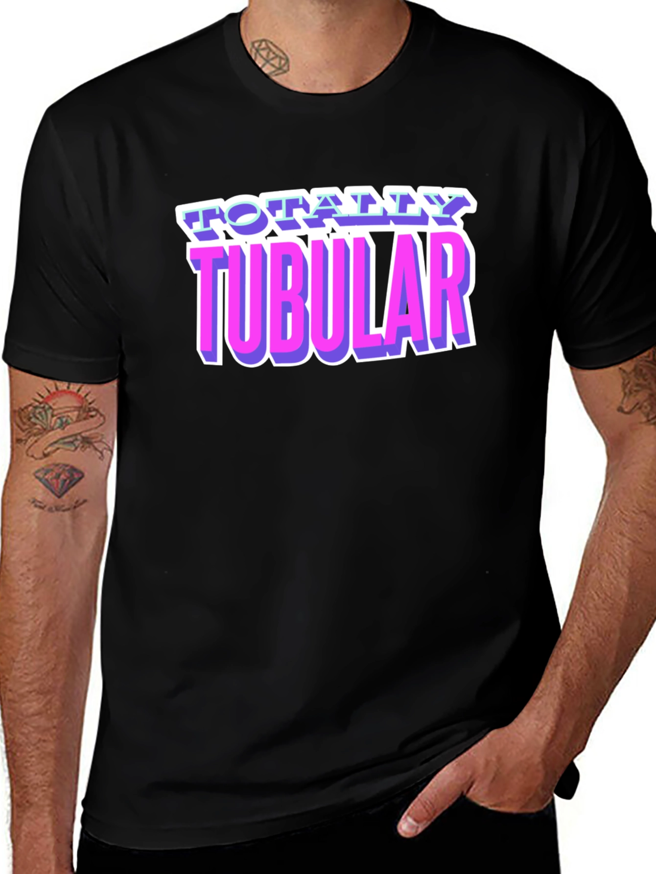 Variant 17 of Totally Tubular Retro T-Shirt - 80s Style