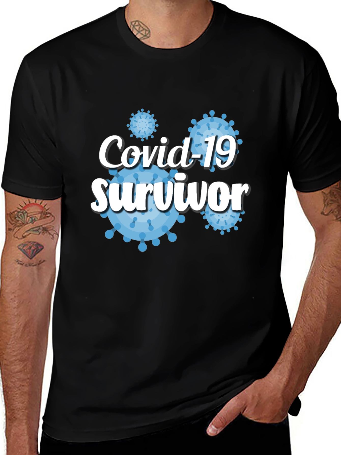 Covid-19 Survivor Graphic T-Shirt