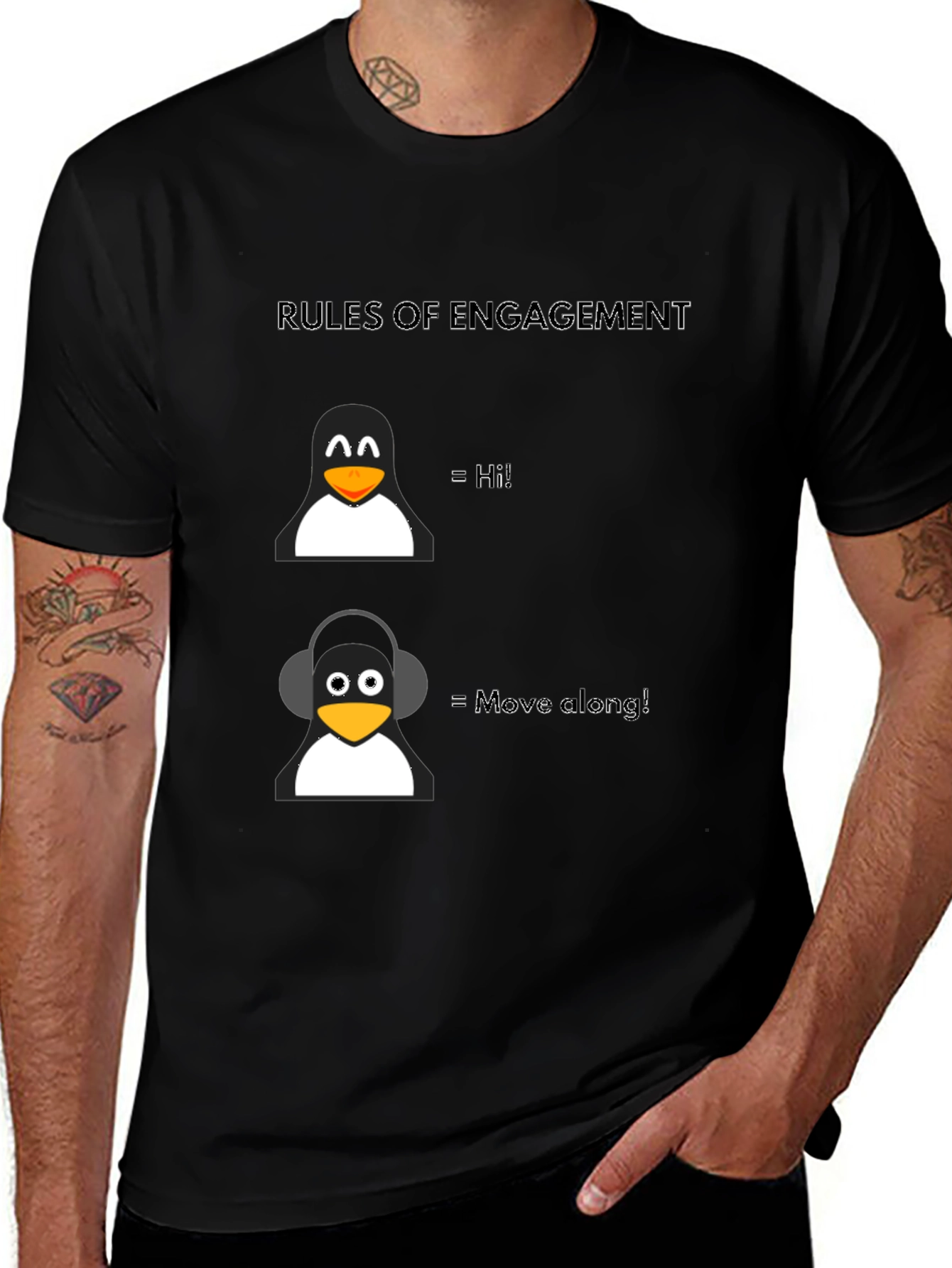 Variant 26 of Rules of Engagement Penguin T-Shirt