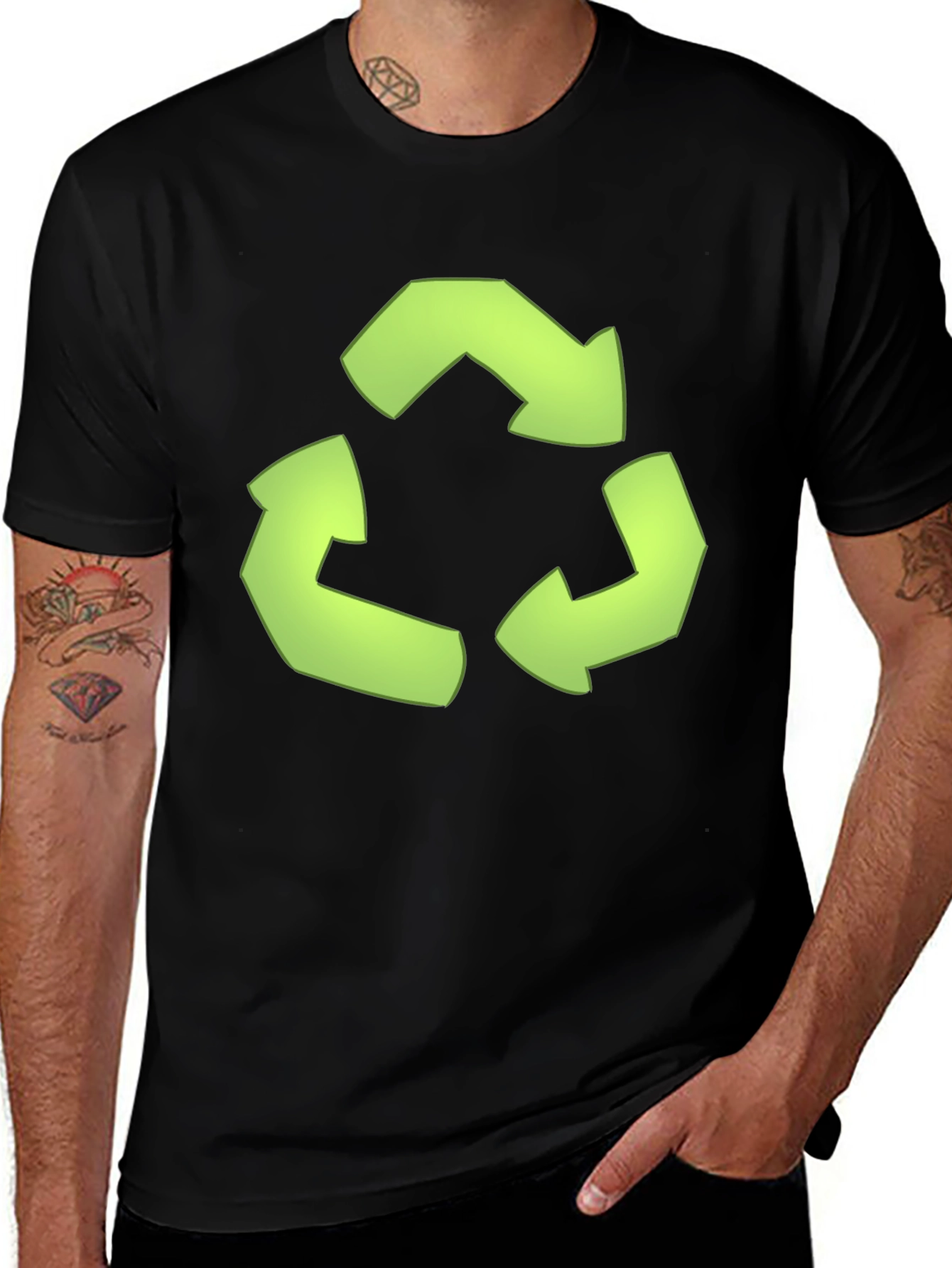 Variant 15 of Eco-Friendly Recycle Symbol T-Shirt