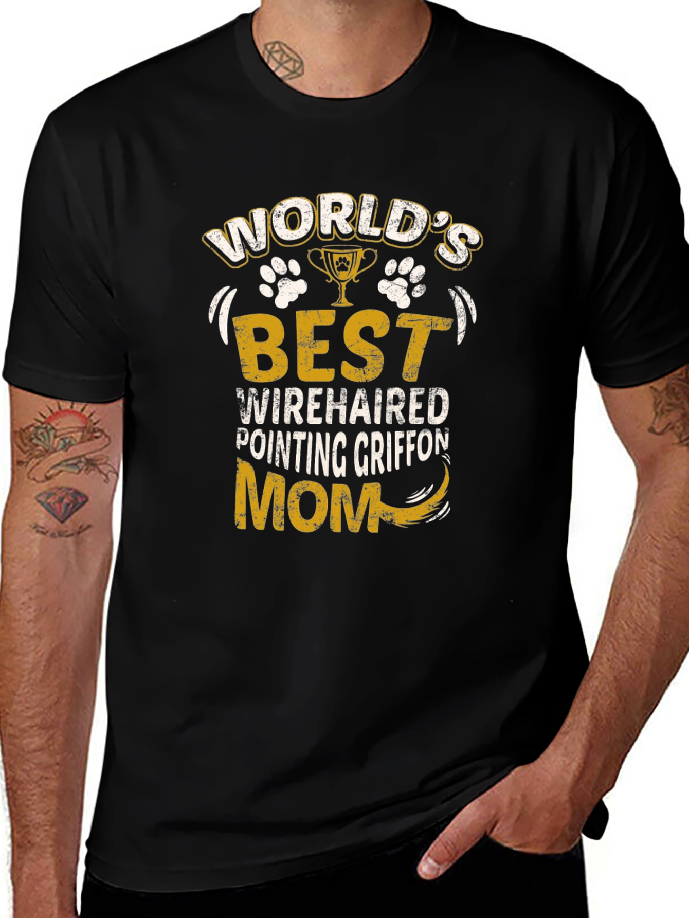 Variant 30 of World's Best Wirehaired Pointing Griffon Mom T-Shirt