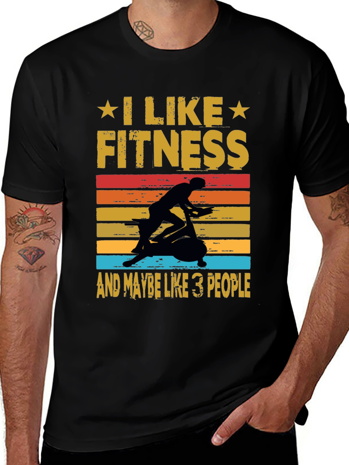 Variant 18 of I Like Fitness T-Shirt - Gym Workout Apparel