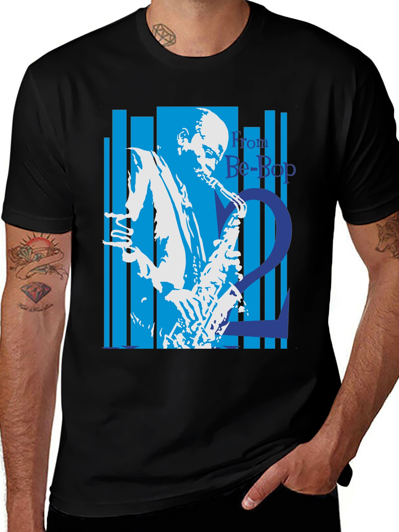 Variant 21 of Cool Jazz T-Shirt - From Be-Bop 2 Cool